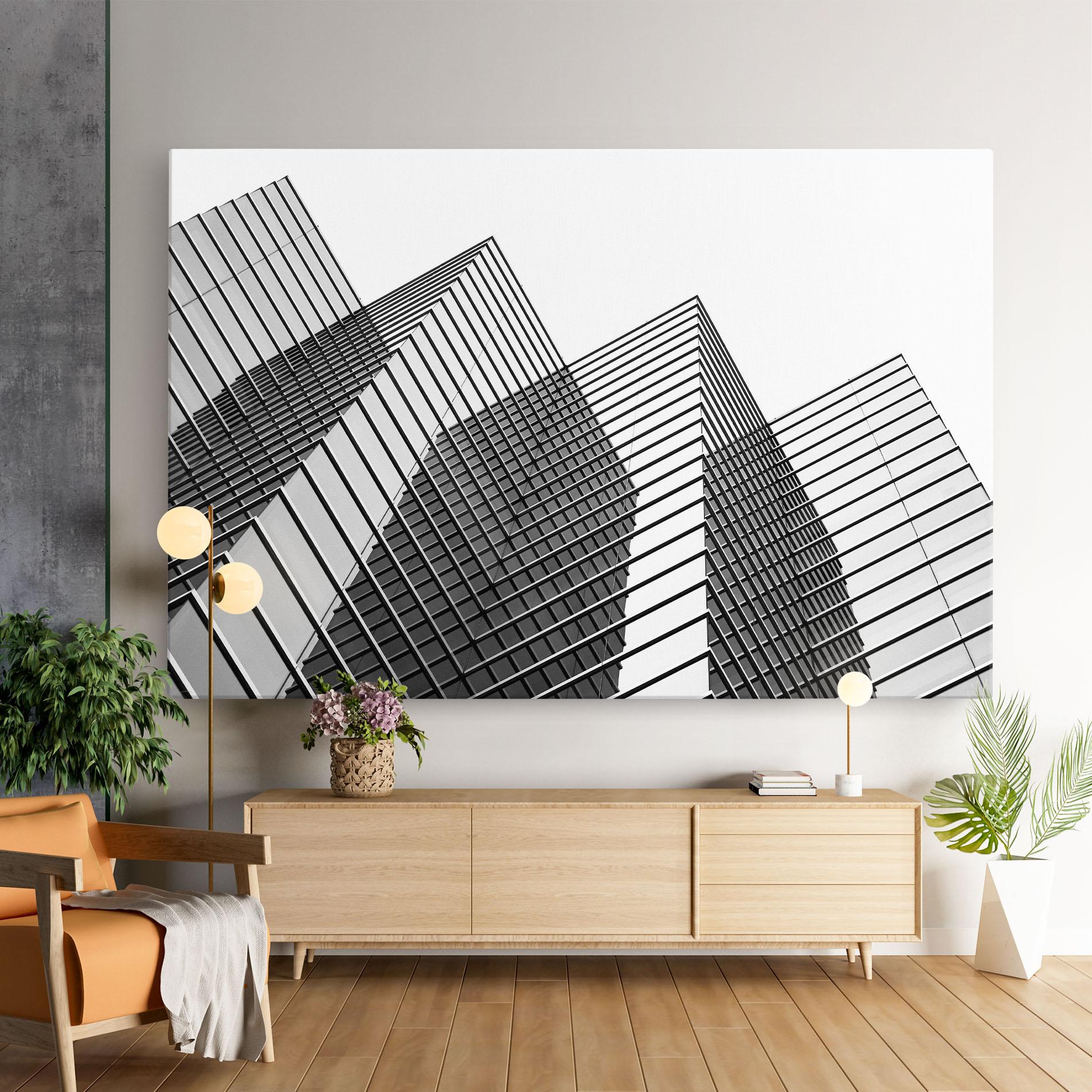 Tablou Canvas Square Building mockup 9