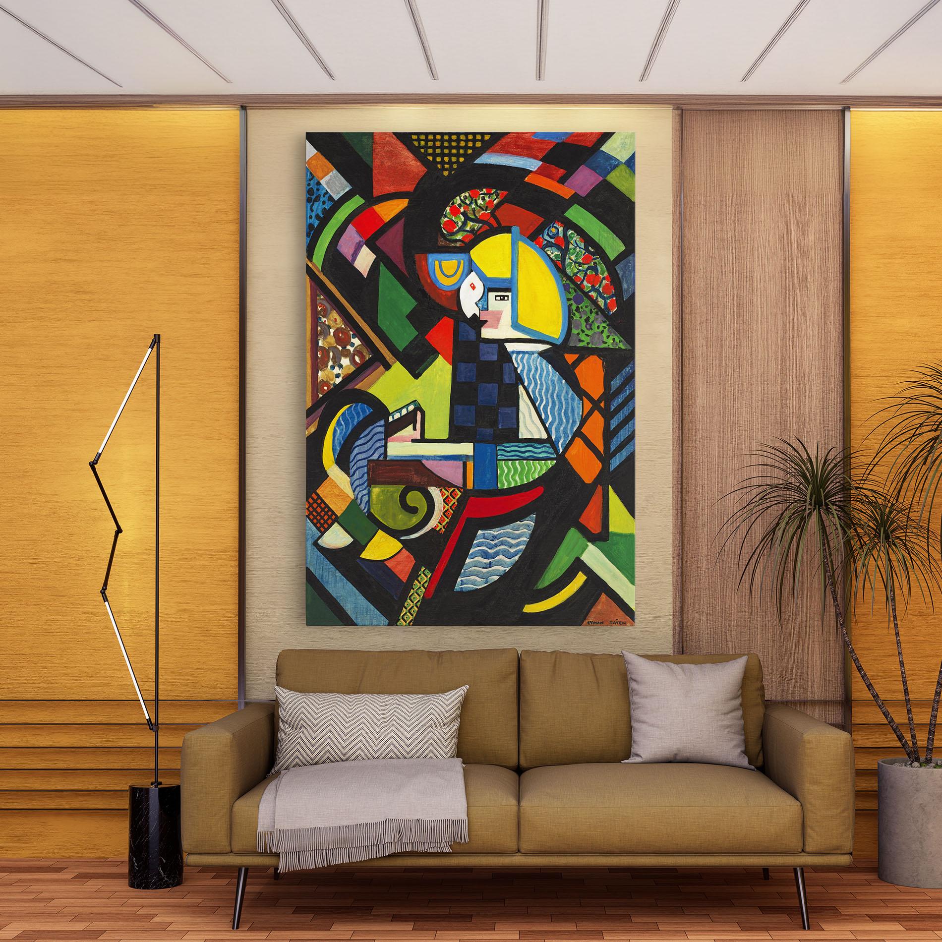 Tablou Canvas Mix Color Shapes mockup 9