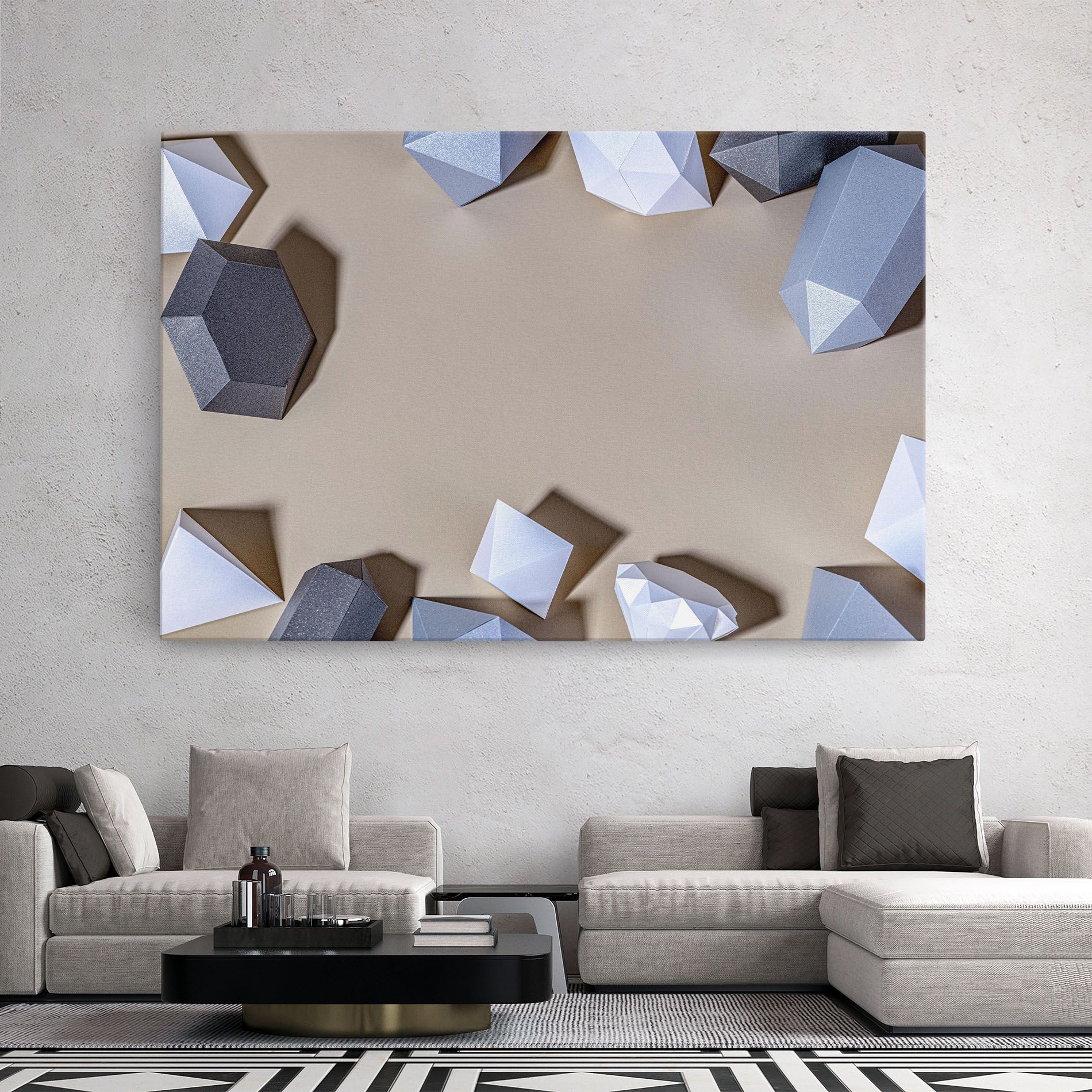 Geometric 3d Shapes mockup 2