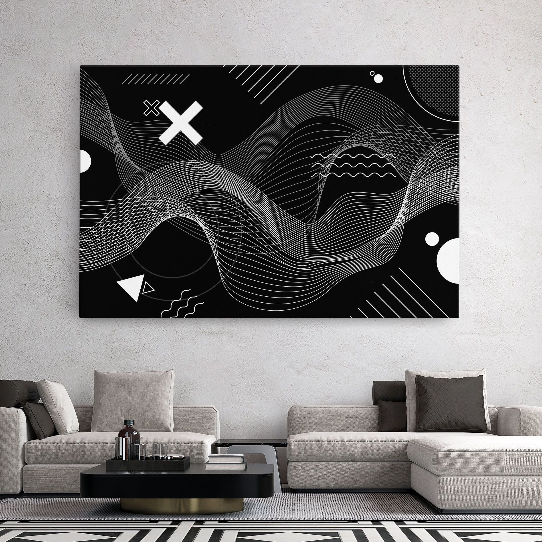 Geometric Lines mockup 2