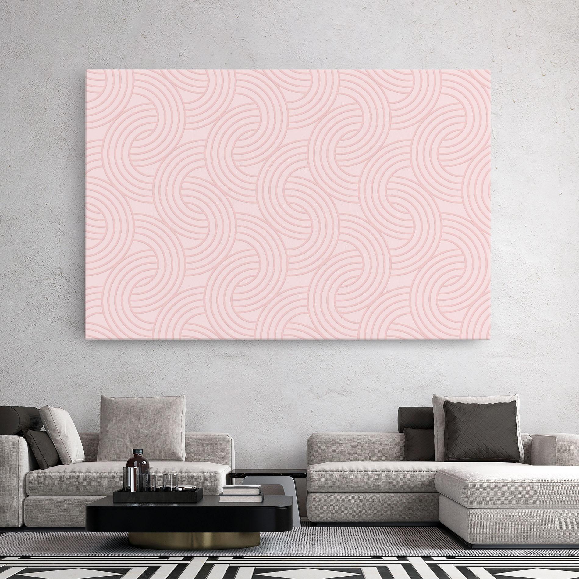 Tablou Canvas Pink Lines mockup 2