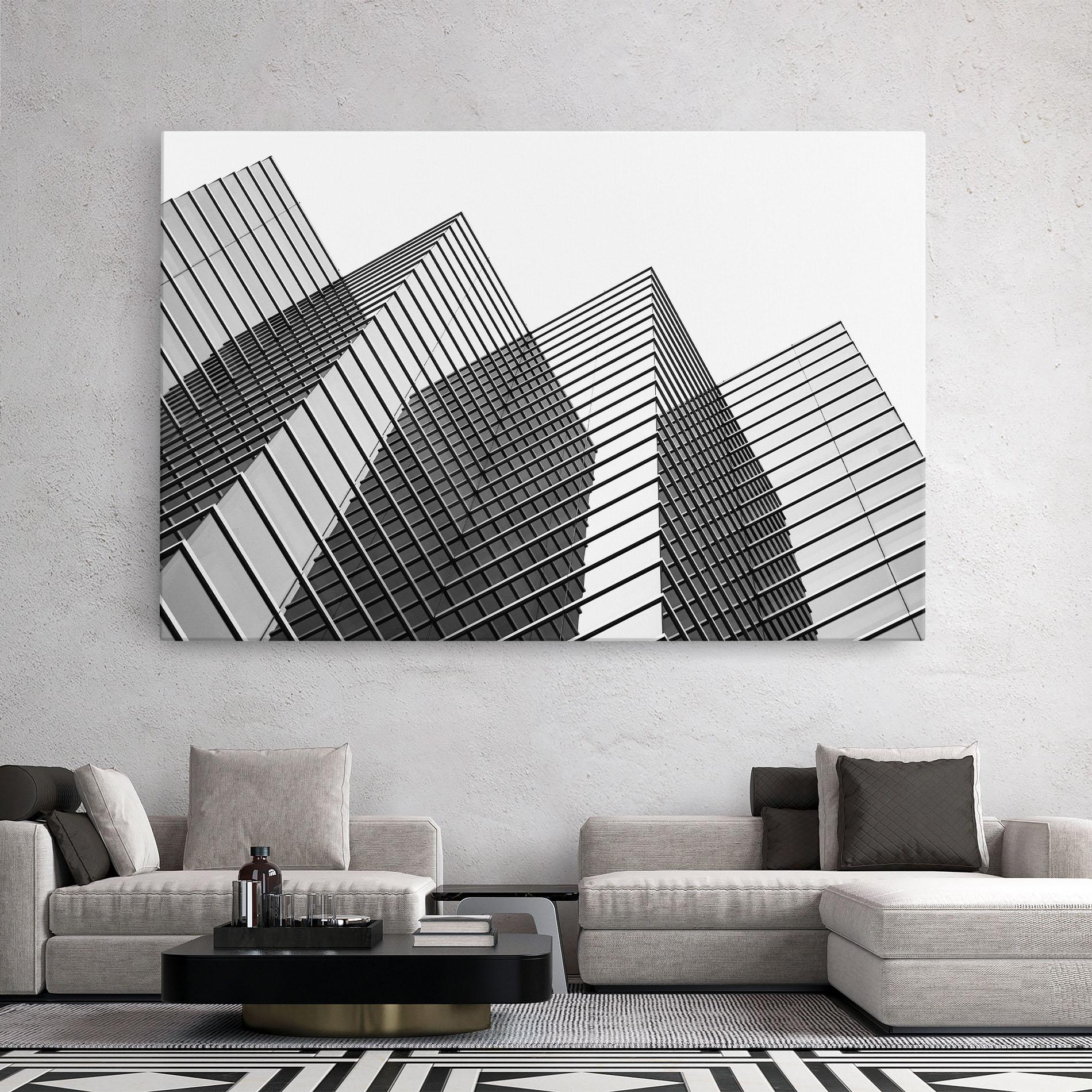 Tablou Canvas Square Building mockup 2