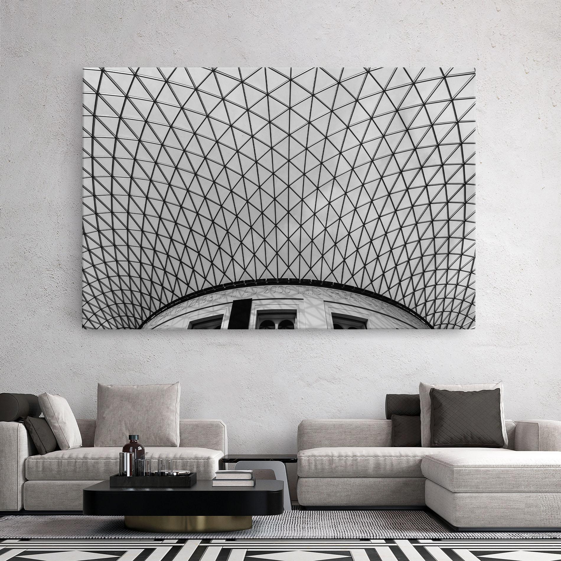 Tablou Canvas Triangle Ceiling mockup 2