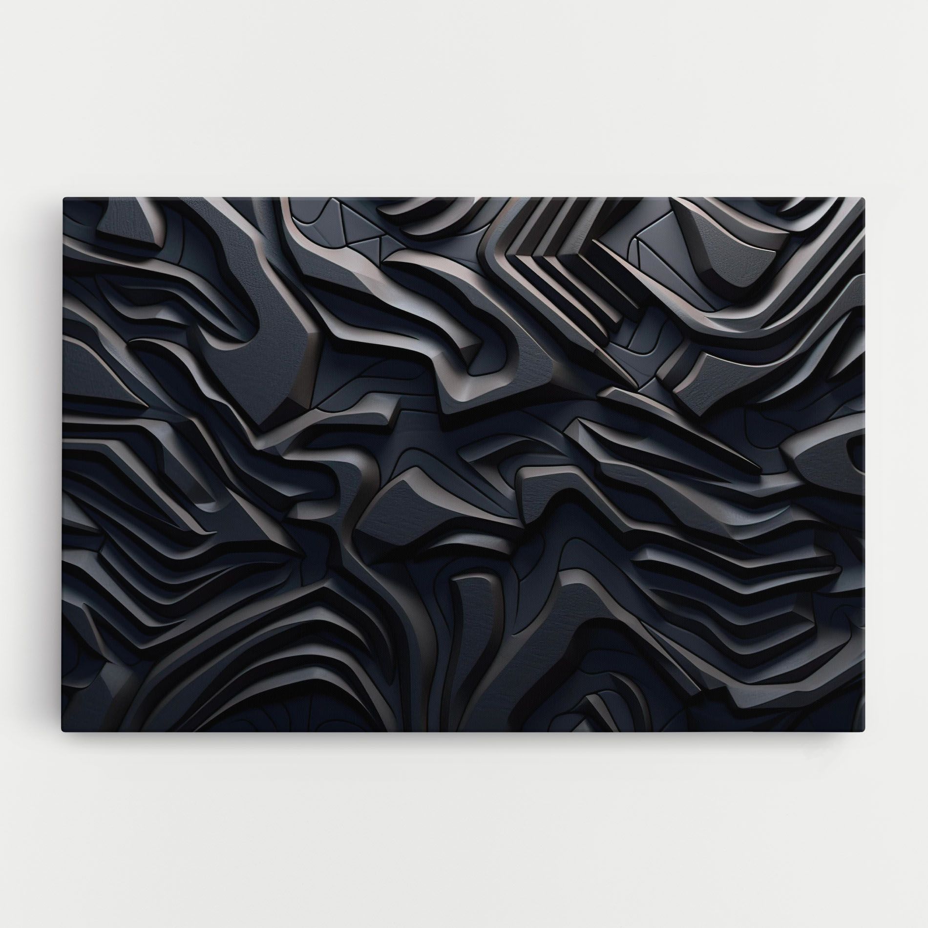 Black 3d Lines mockup 0