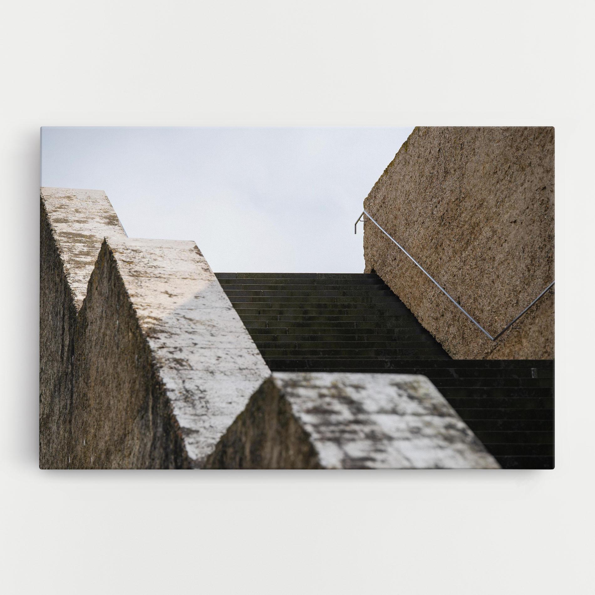 Tablou Canvas Black Stairs mockup 0