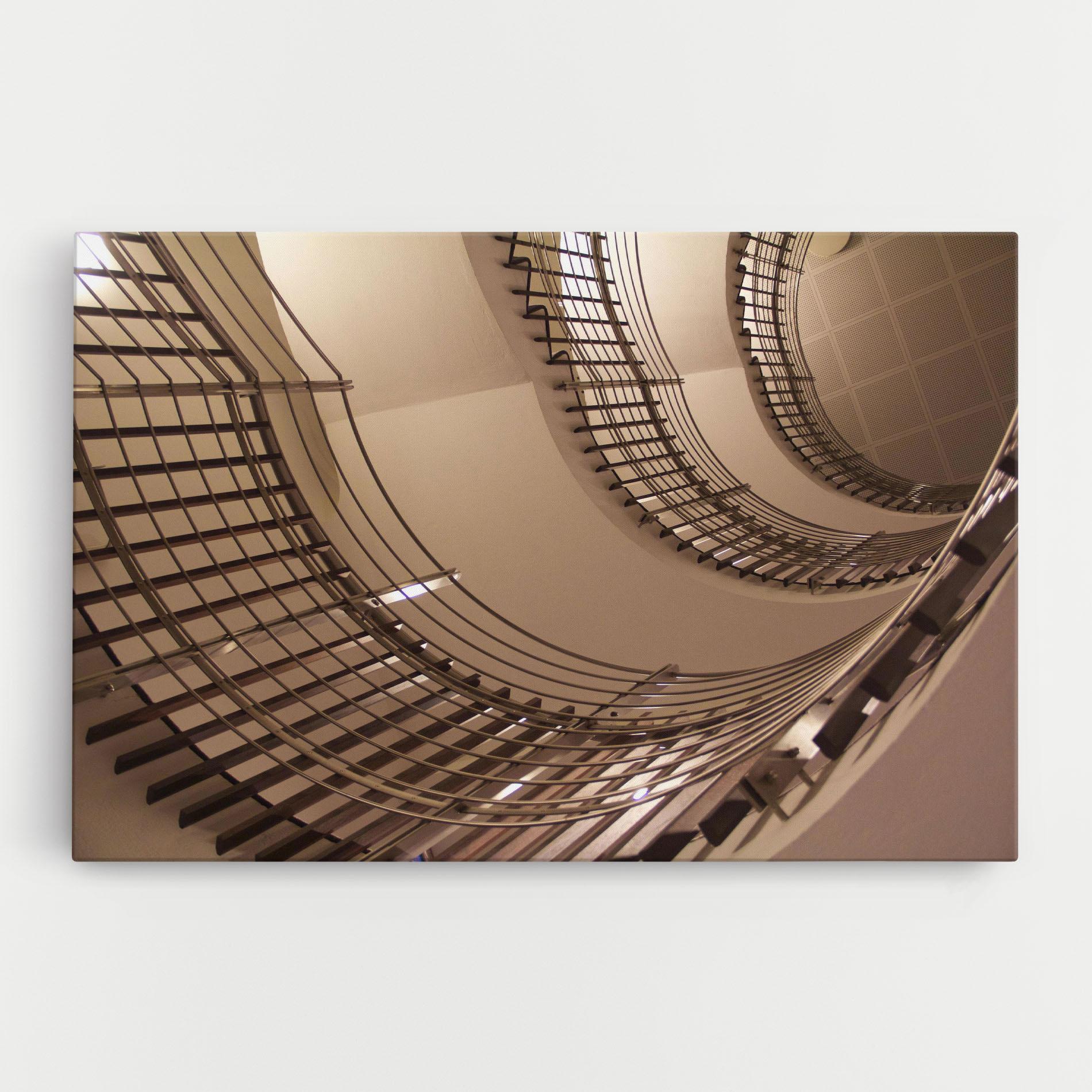 Tablou Canvas Cream Stairs mockup 0