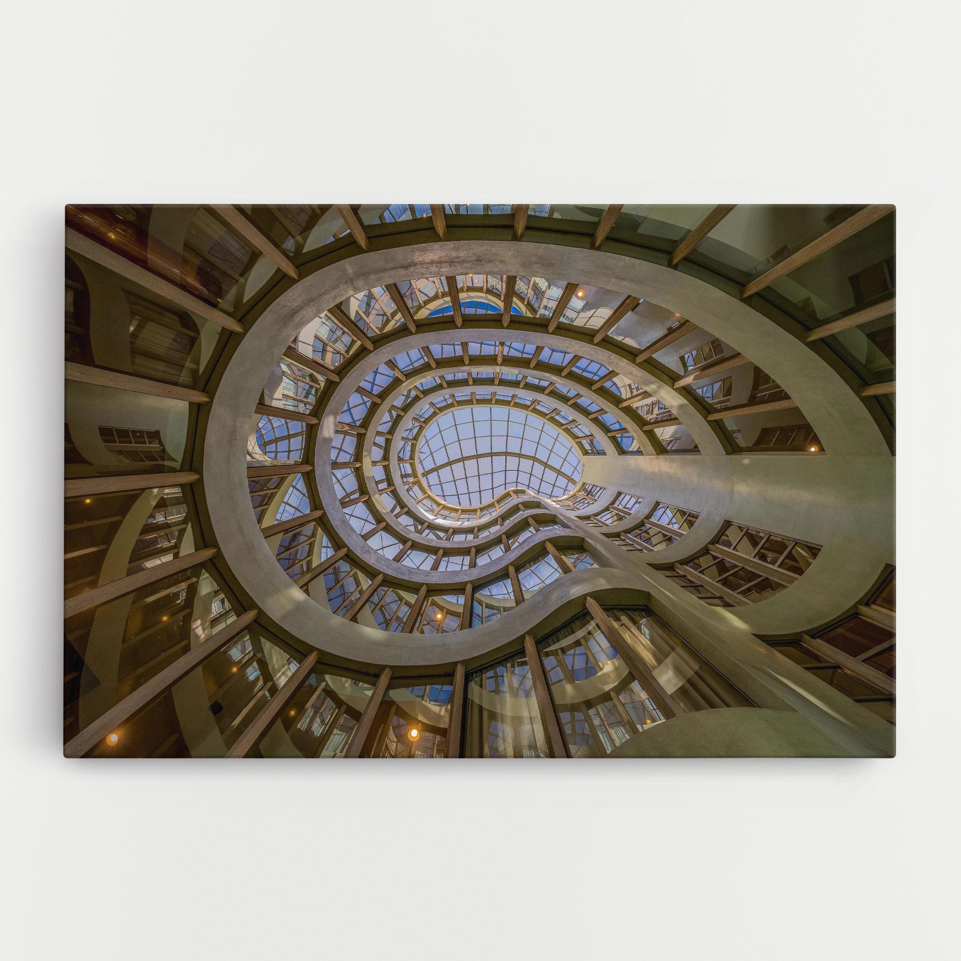 Tablou Canvas Glass Building mockup 0