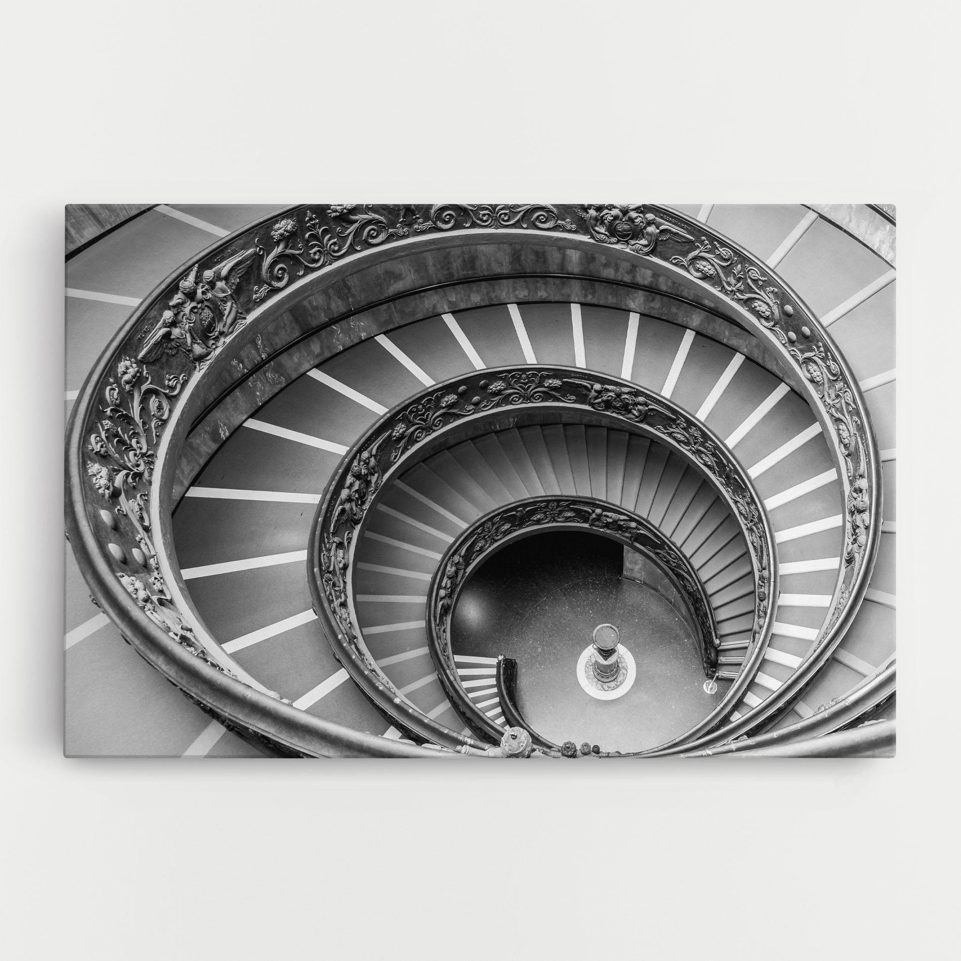 Tablou Canvas Grey Spiral mockup 0