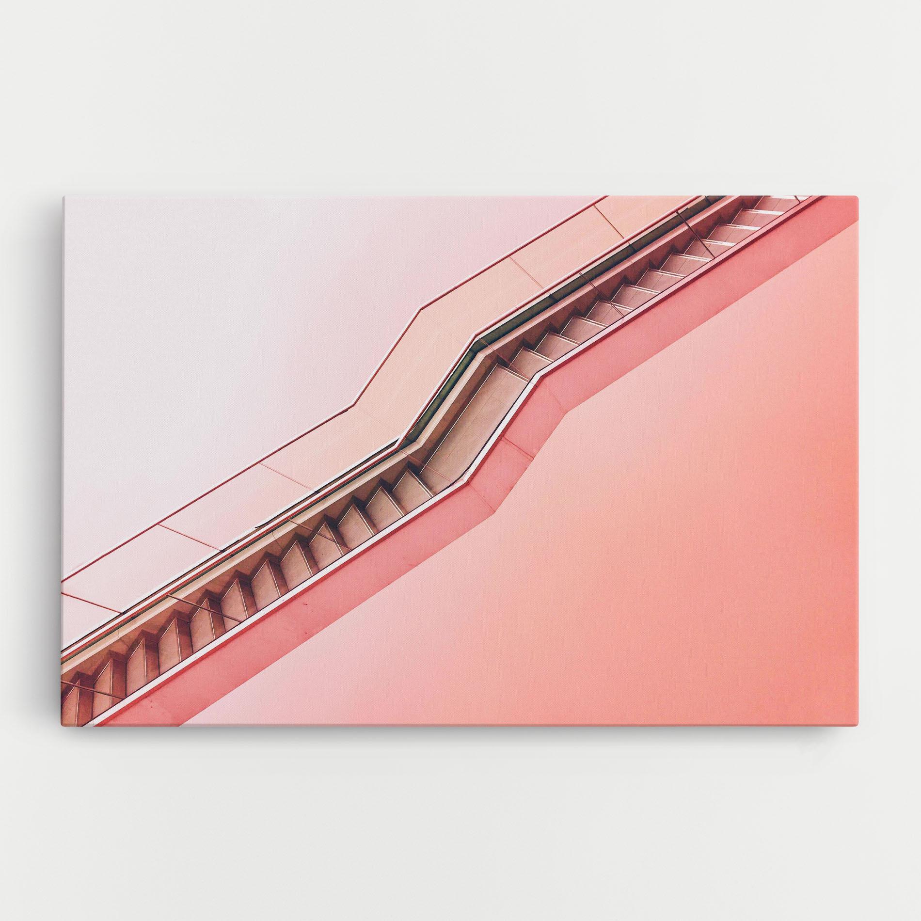Tablou Canvas Pink Stairs mockup 0