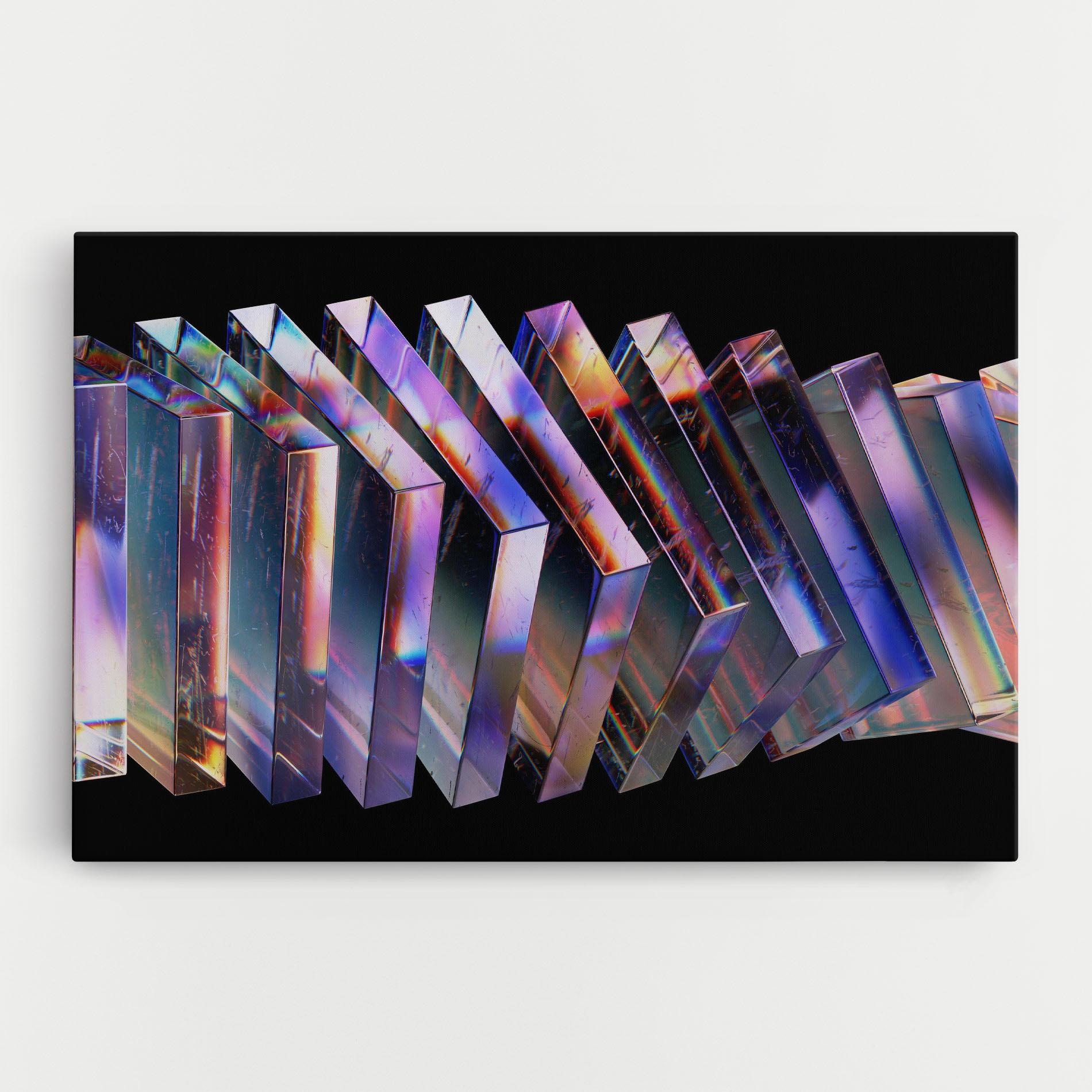 Tablou Canvas Square Glass Floating mockup 0