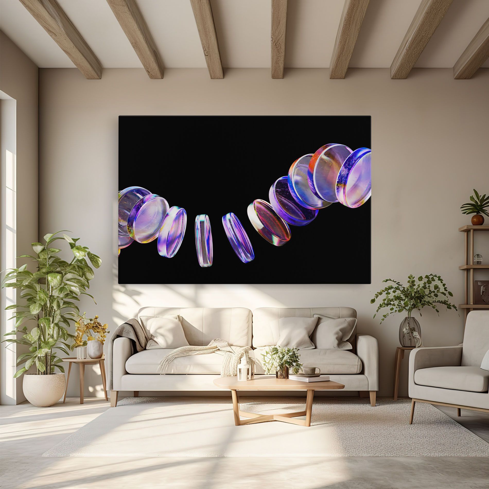 Circle Glass Floating mockup 6