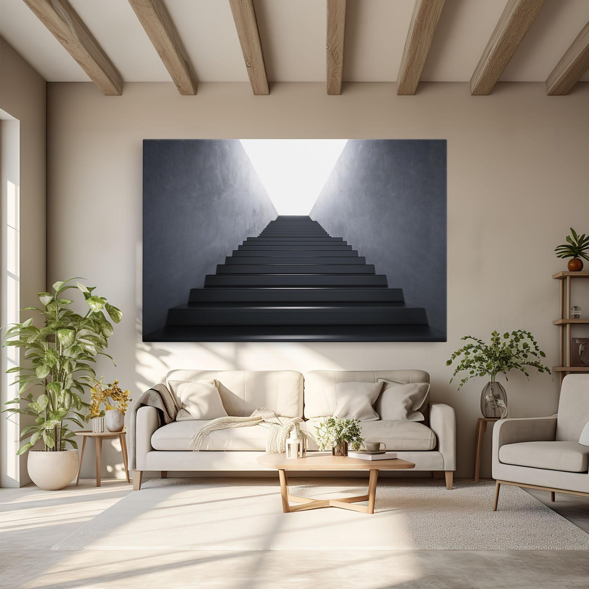 Tablou Canvas Empty Staircase mockup 6