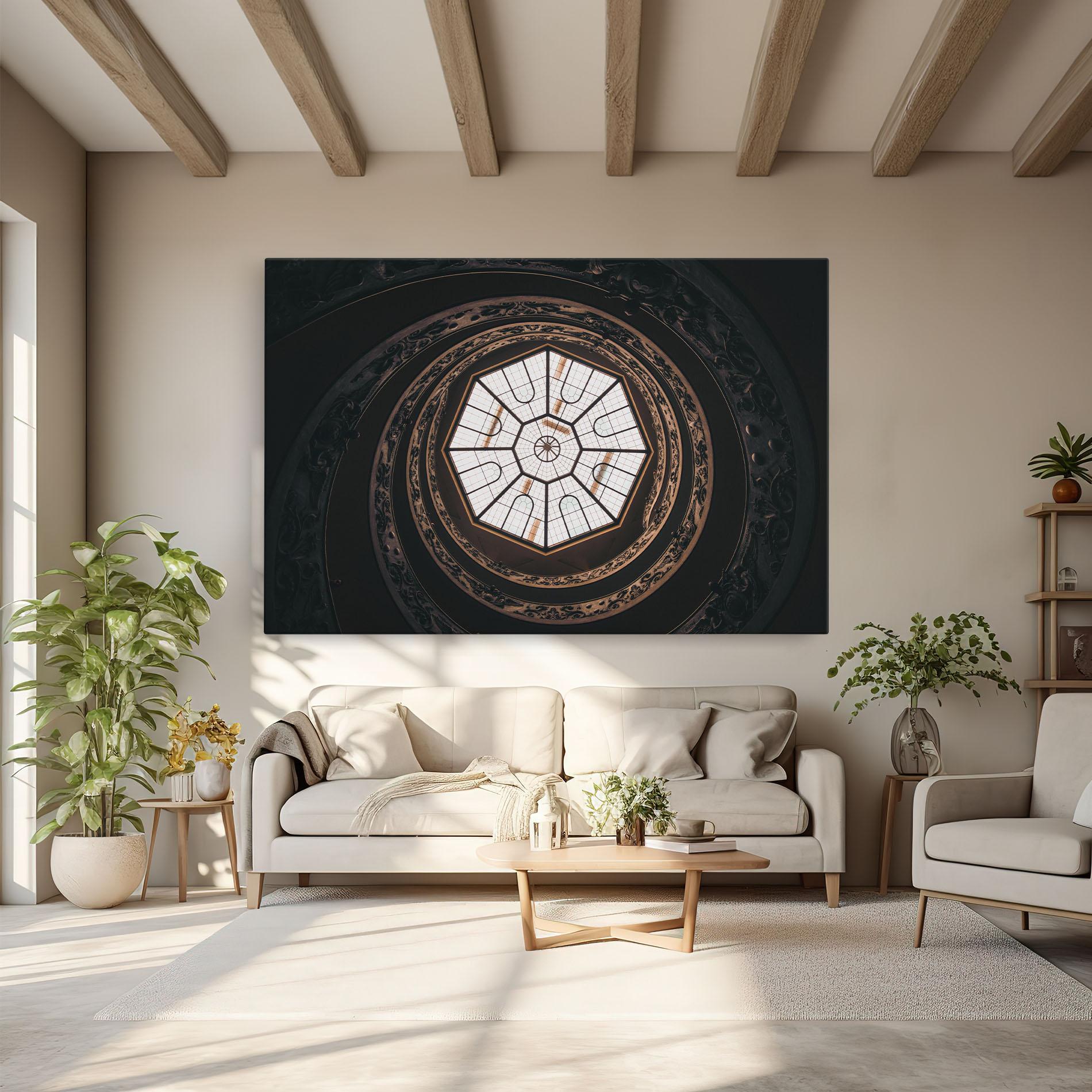 Tablou Canvas Museum Ceiling Daytime mockup 6