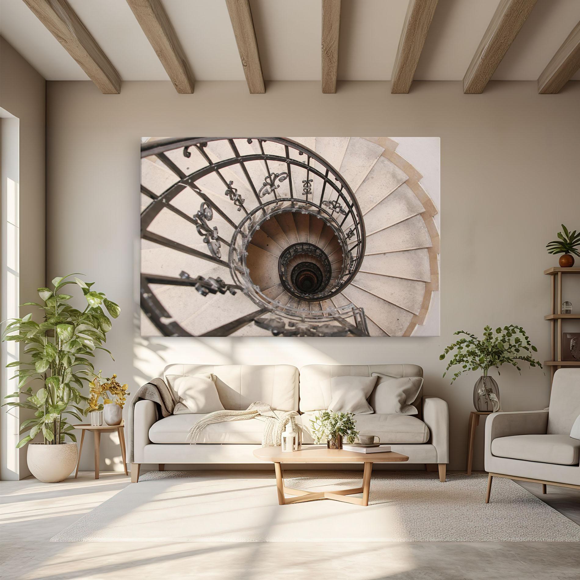 Tablou Canvas Old House Stairs mockup 6