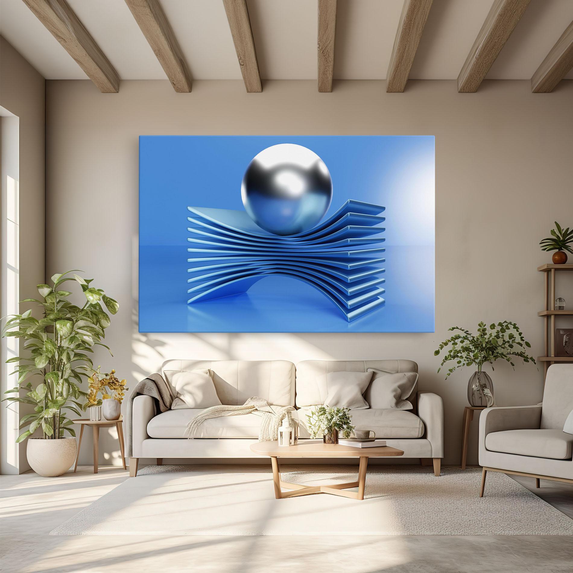 Tablou Canvas Silver Ball mockup 6