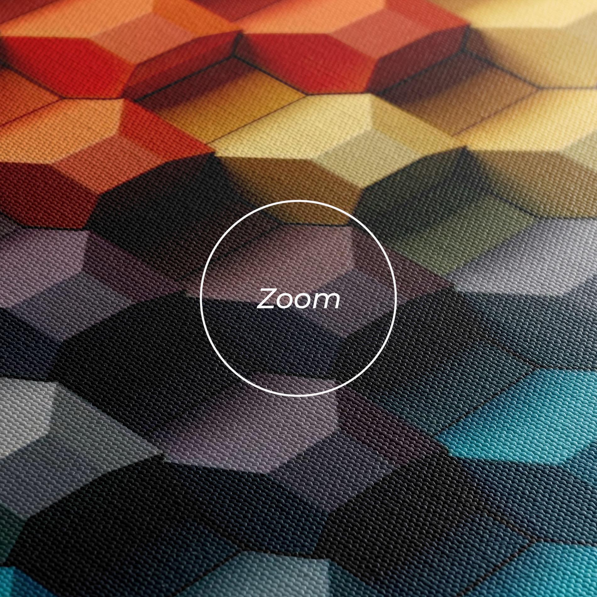 Tablou Canvas 3d Sqare Mix mockup 3