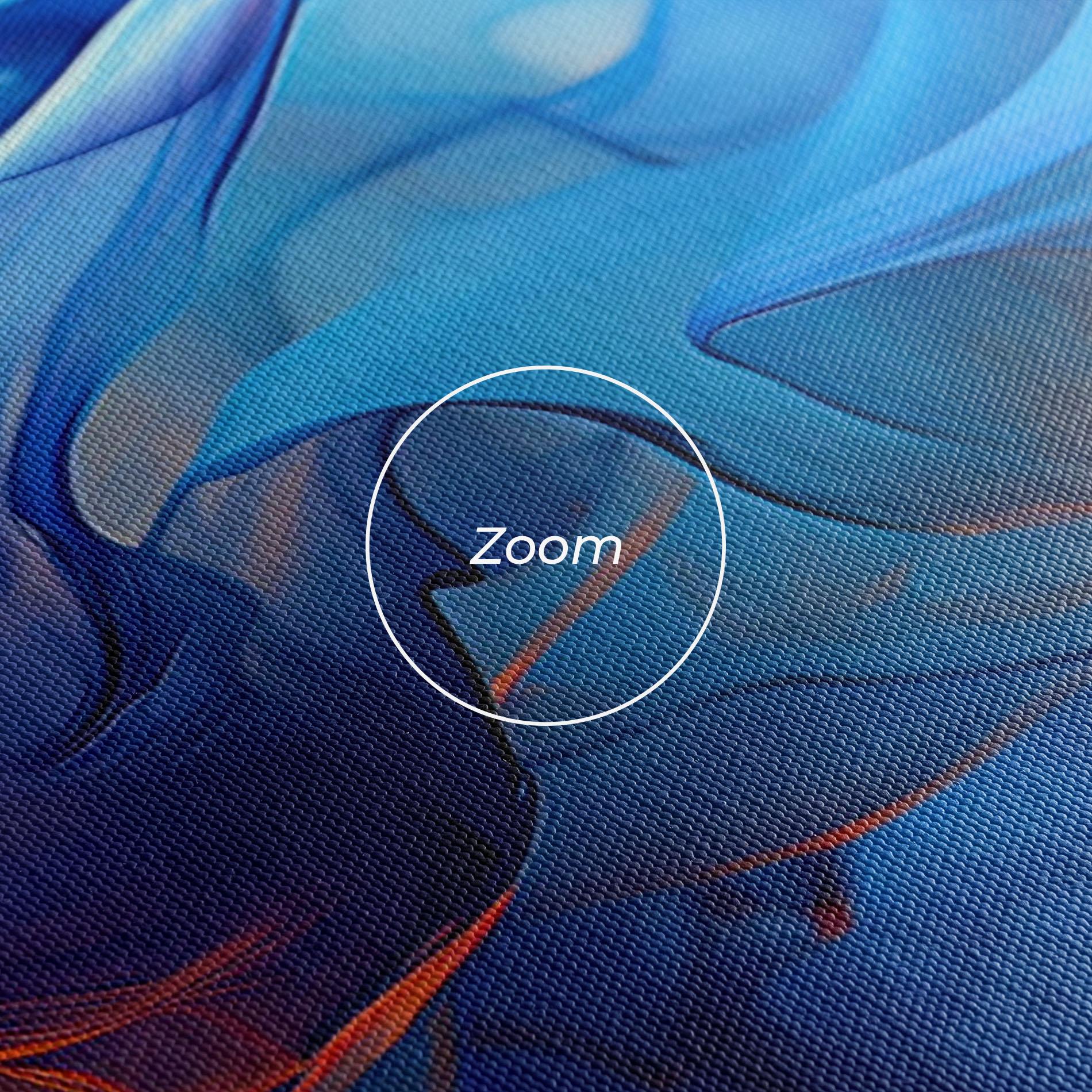 Tablou Canvas Blue Orange Floating mockup 3