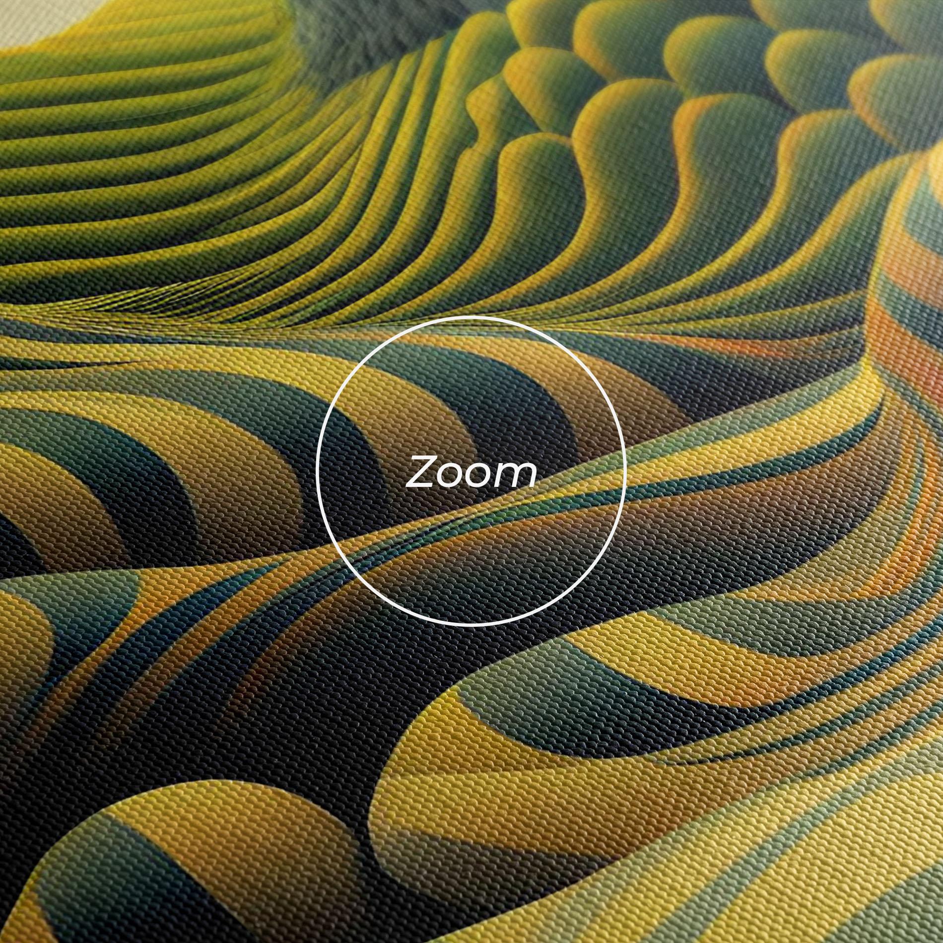 Tablou Canvas Green Yellow View mockup 3