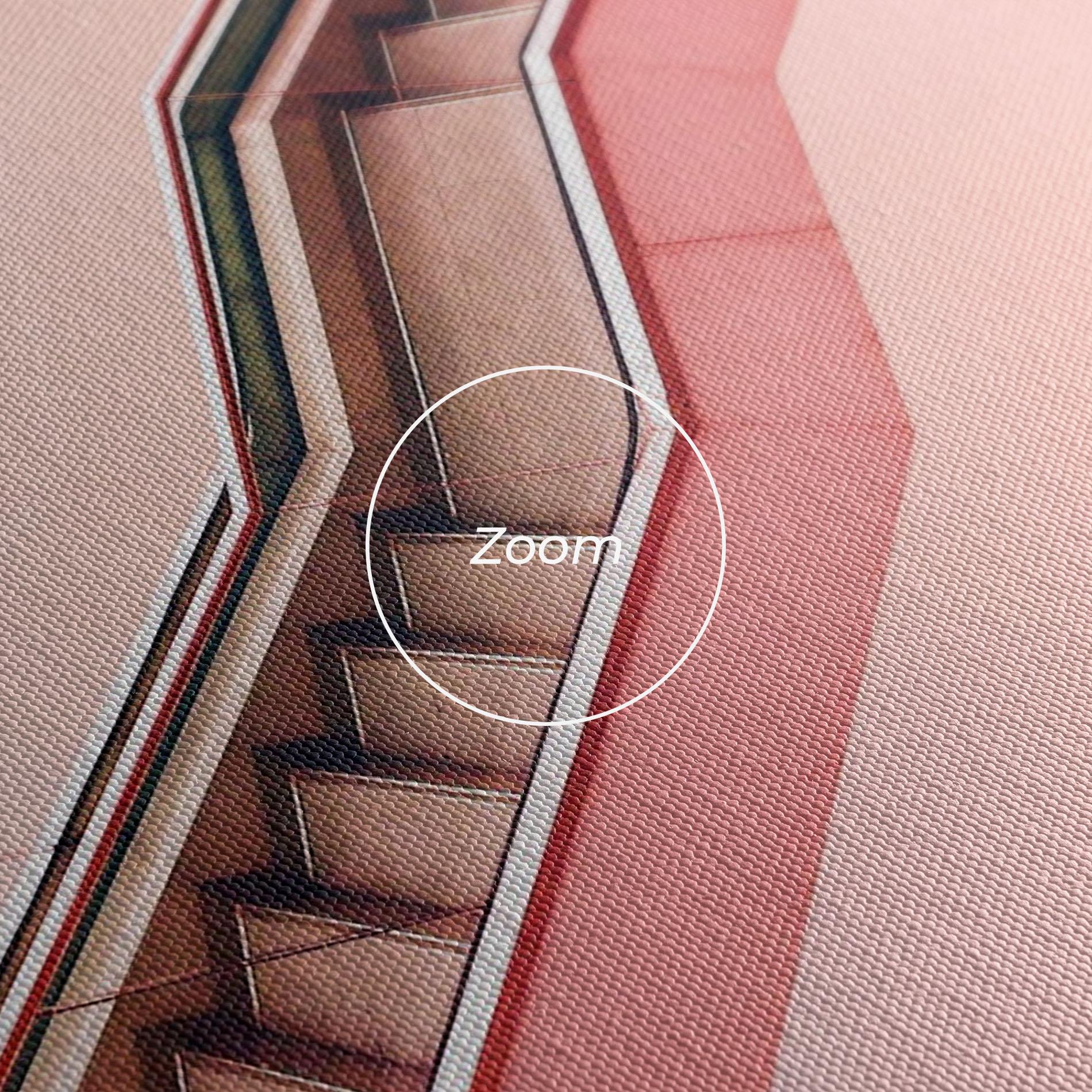Tablou Canvas Pink Stairs mockup 3