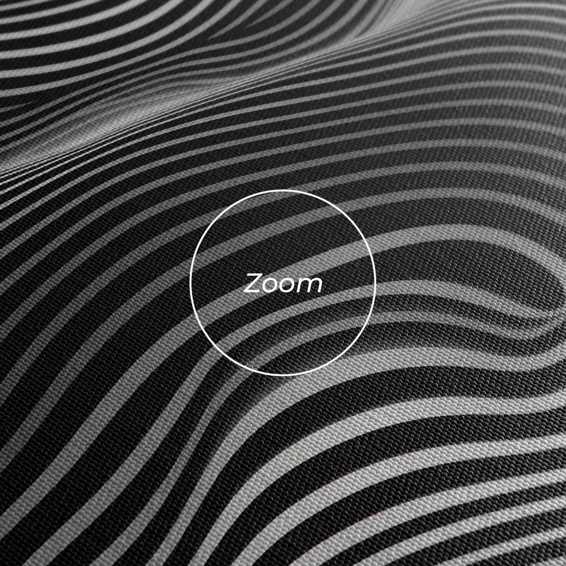 Tablou Canvas White Black Lines Wave mockup 3