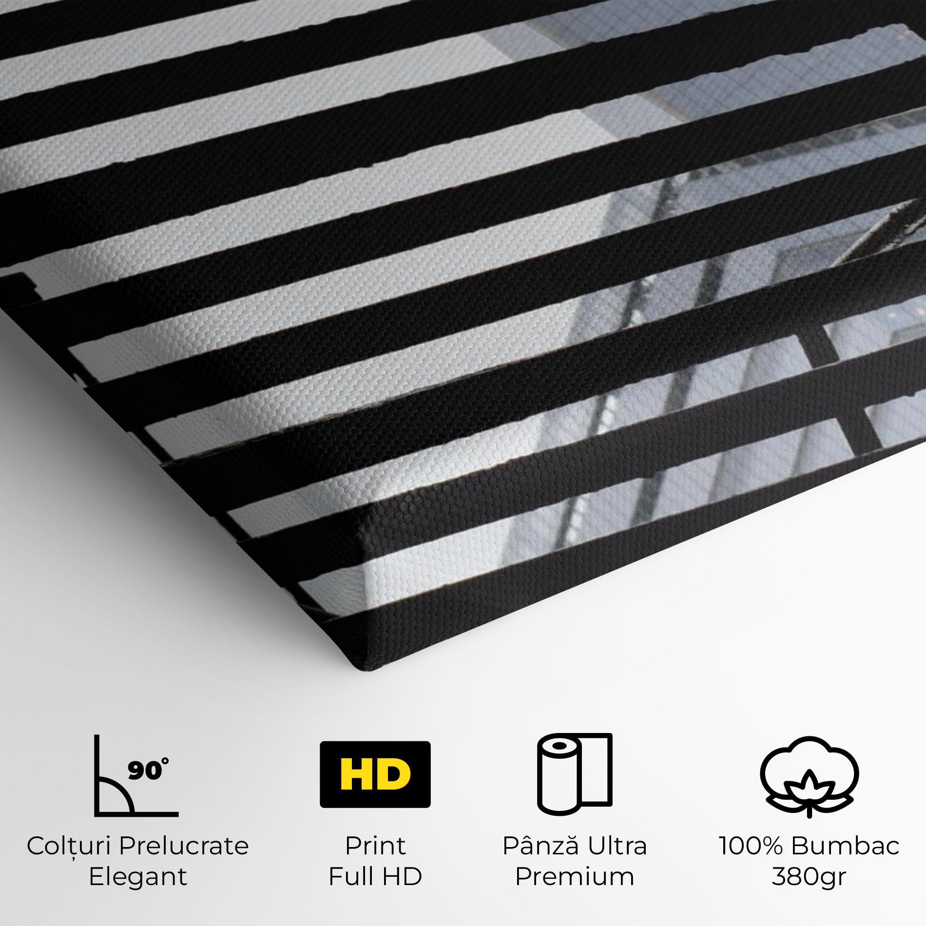 Tablou Canvas Black Stairs Floating mockup 4