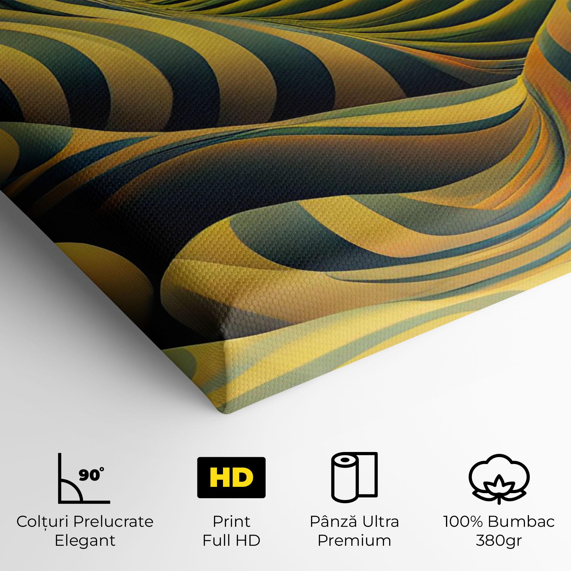 Tablou Canvas Green Yellow View mockup 4