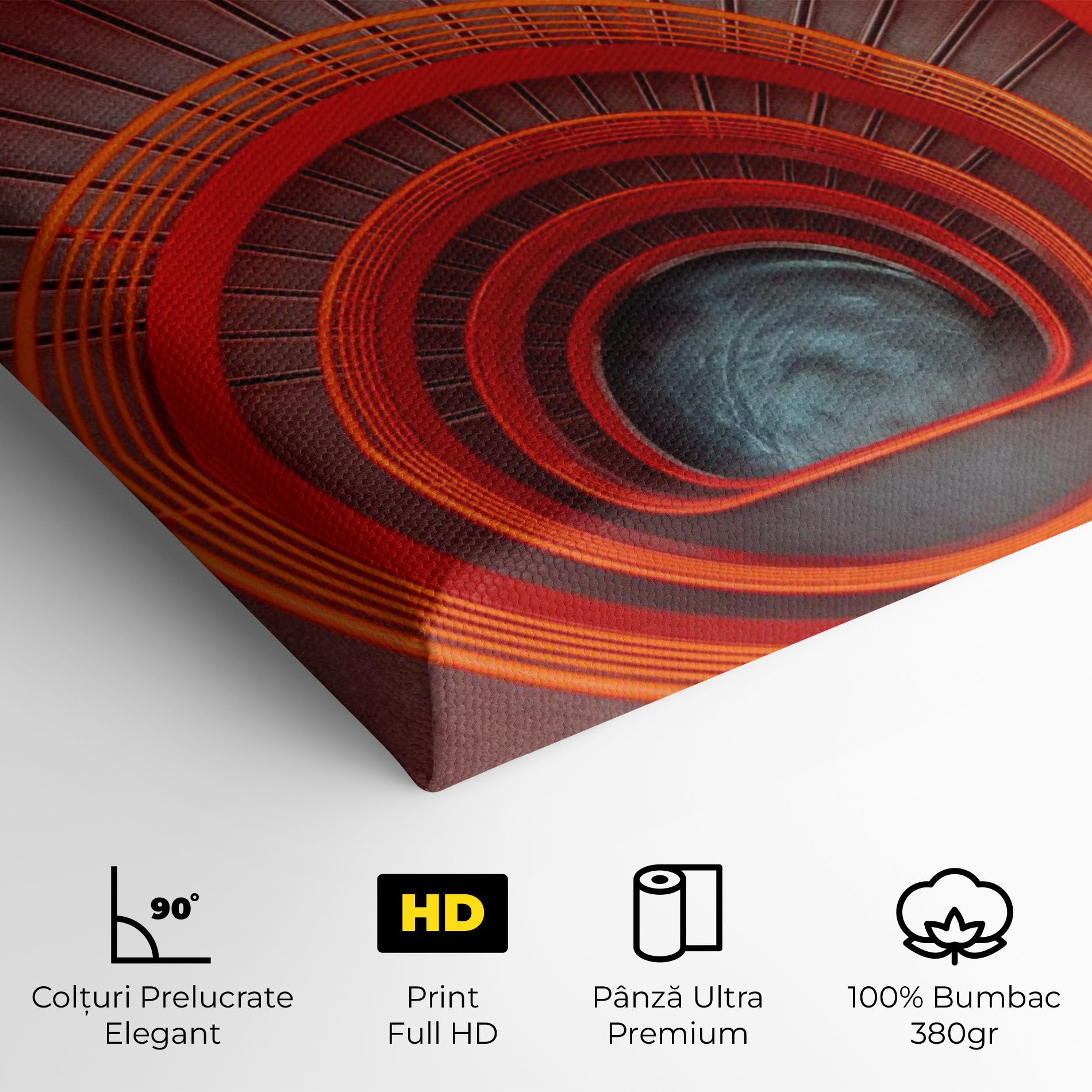 Grey Orange Stairs mockup 4