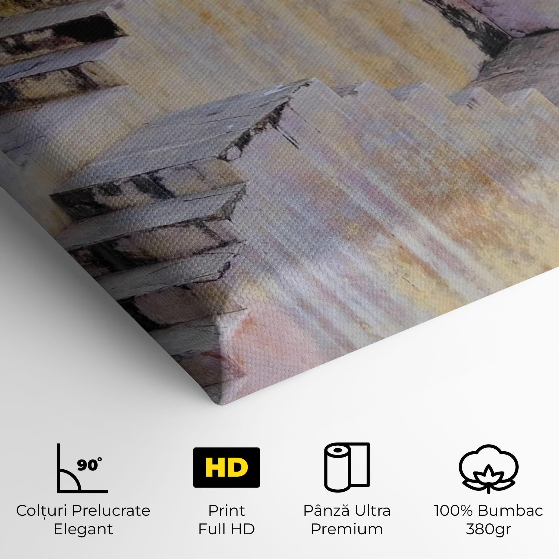 Tablou Canvas Old Yellow Stairs mockup 4