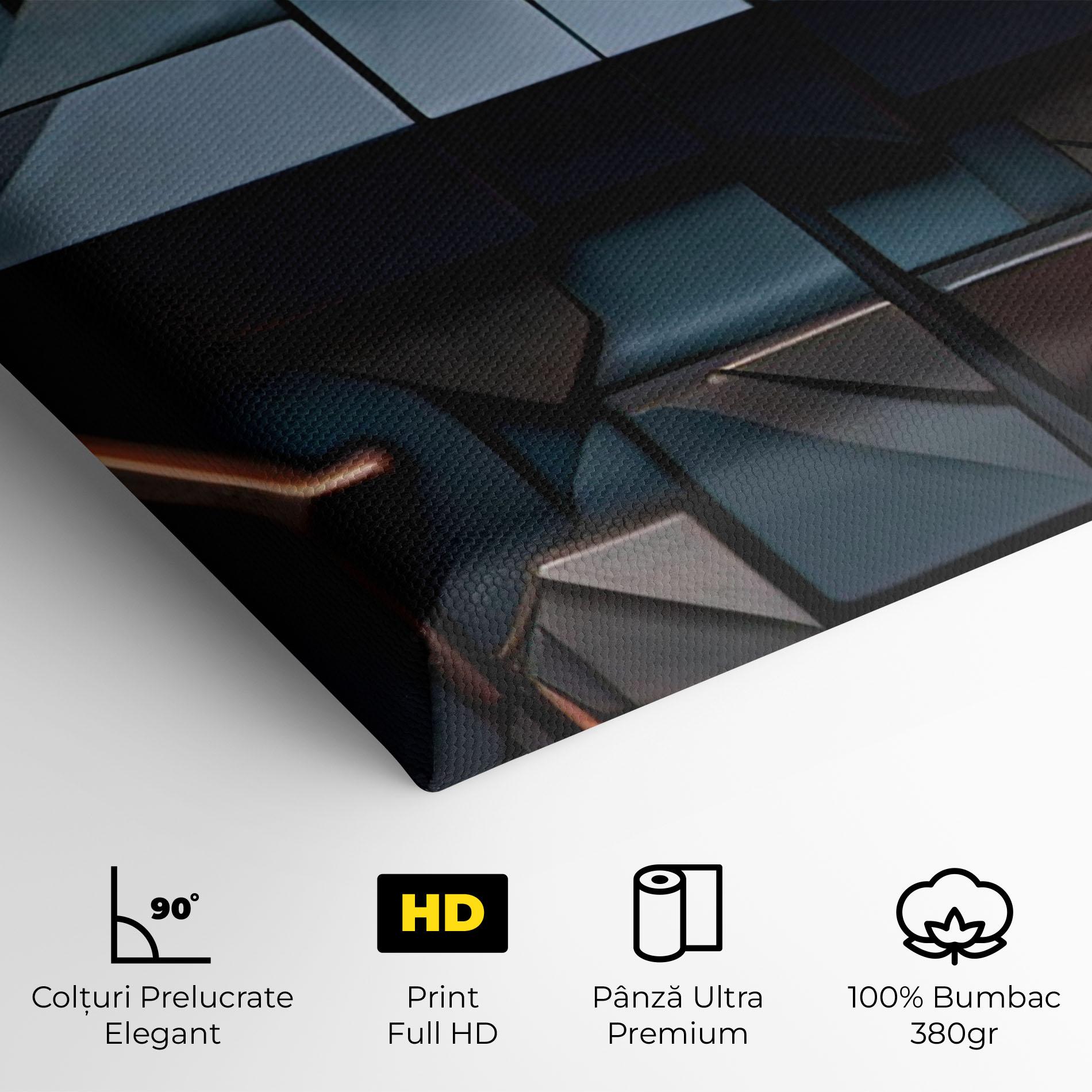 Tablou Canvas Orange Rhombus mockup 4