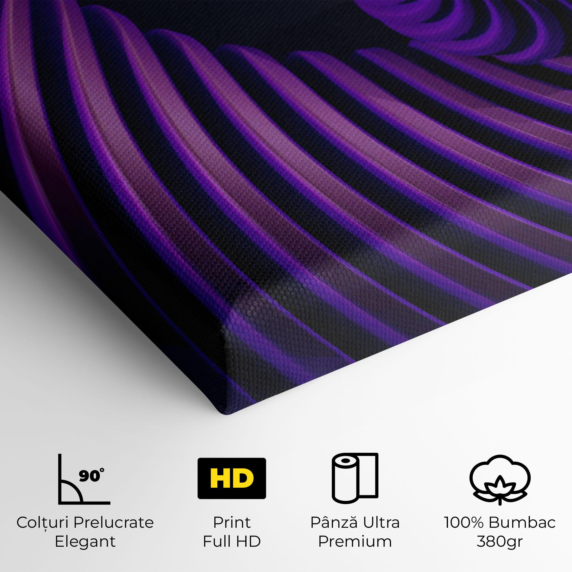 Tablou Canvas Purple Spiral mockup 4
