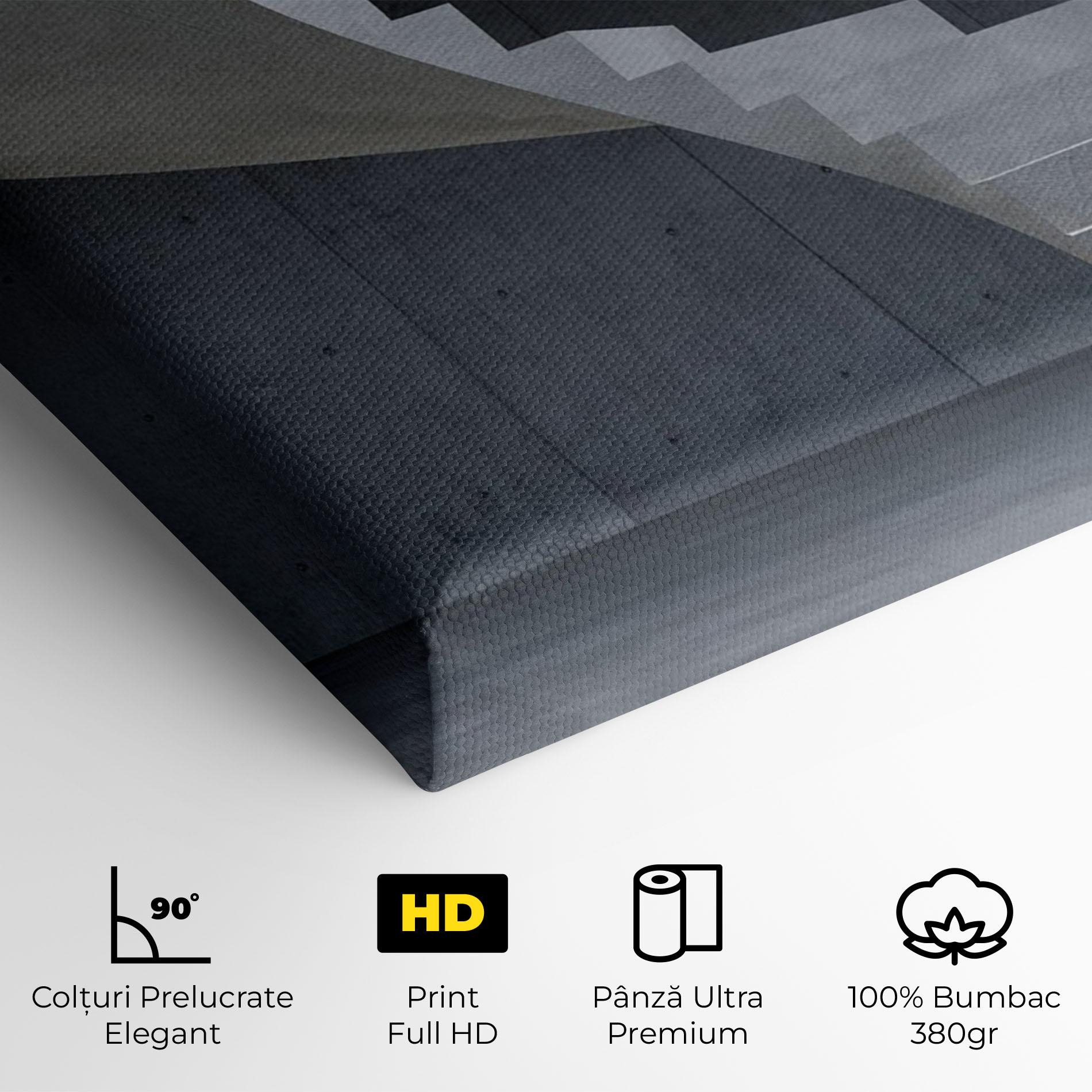 Tablou Canvas Spiral White Staircase mockup 4