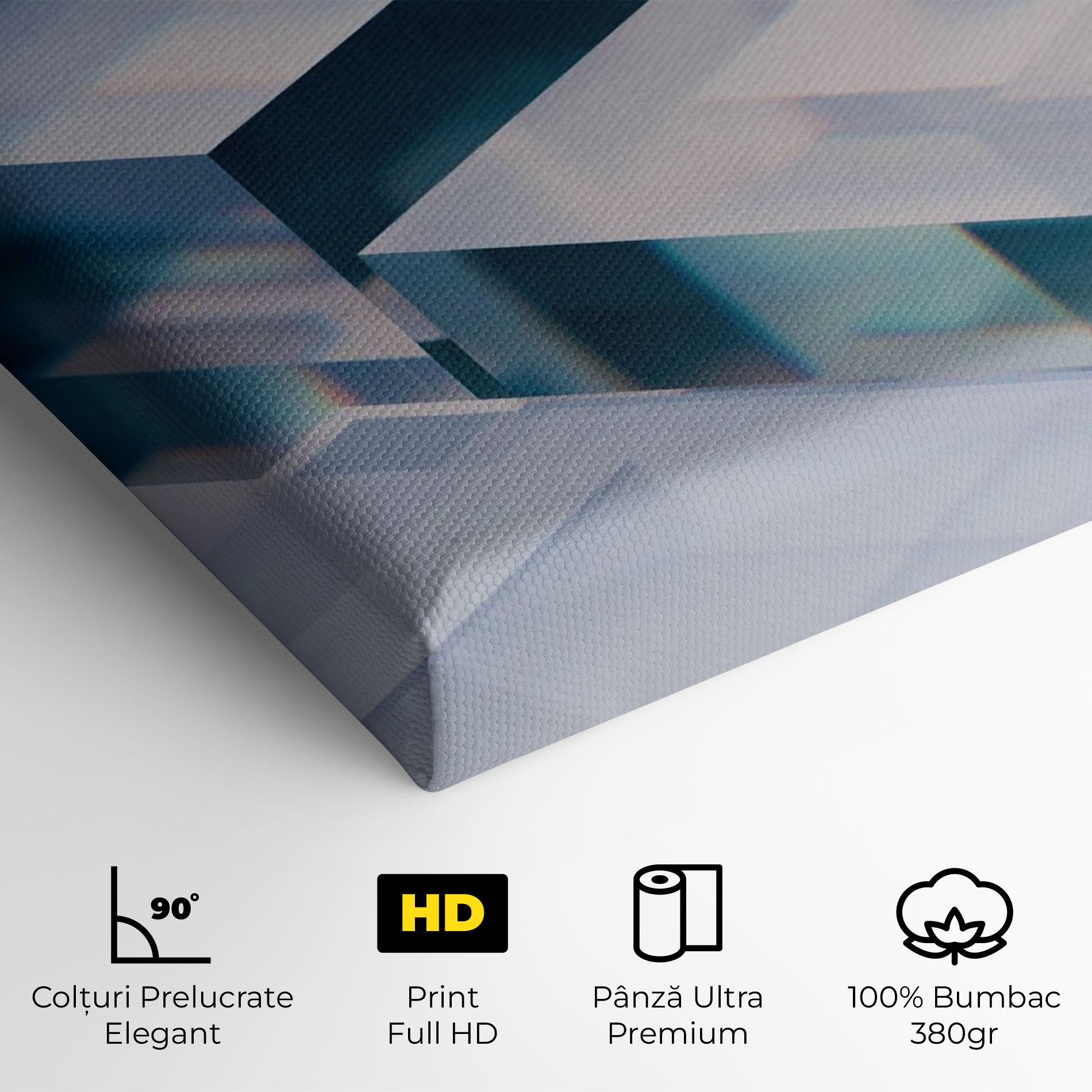 Tablou Canvas Square Glass mockup 4