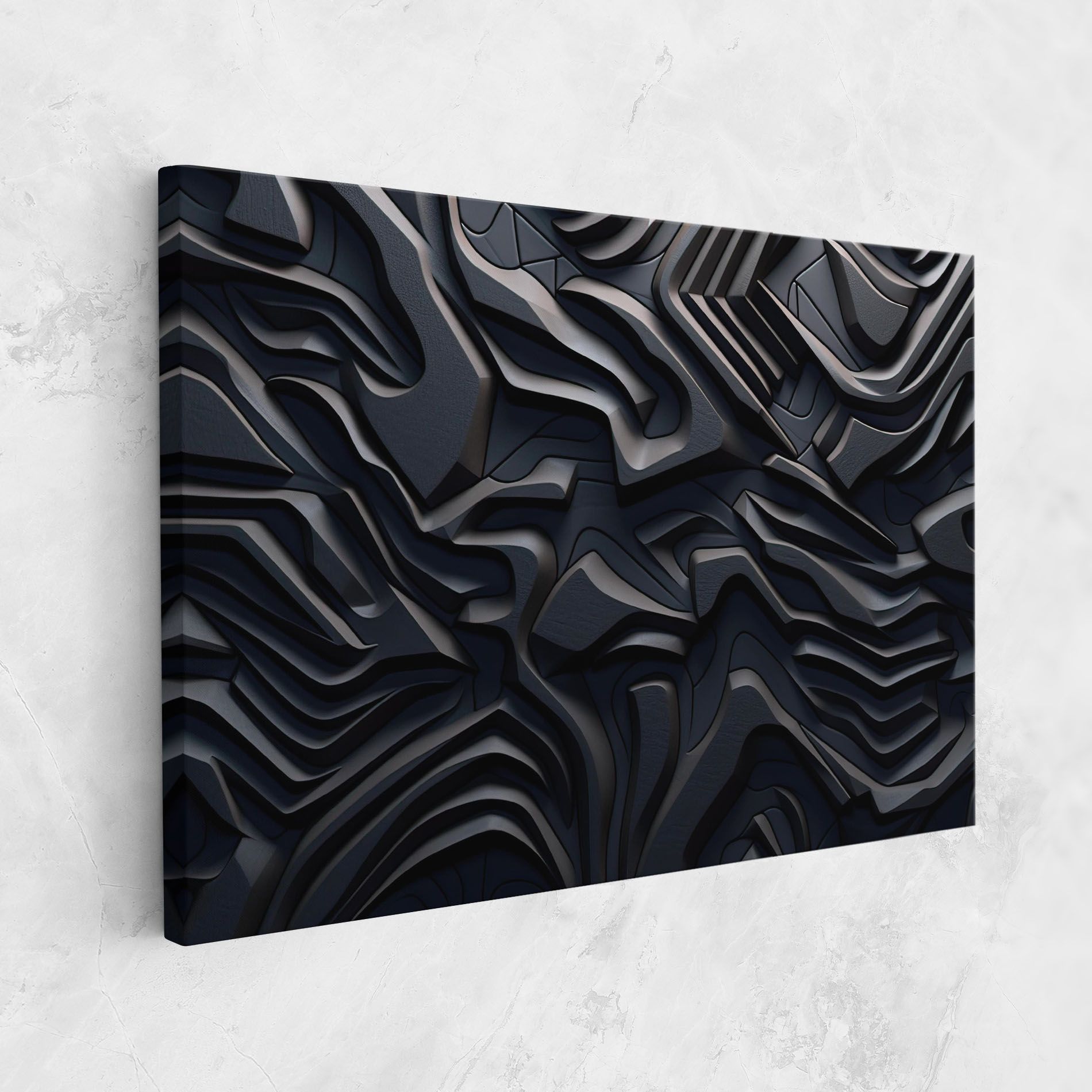 Black 3d Lines mockup 1