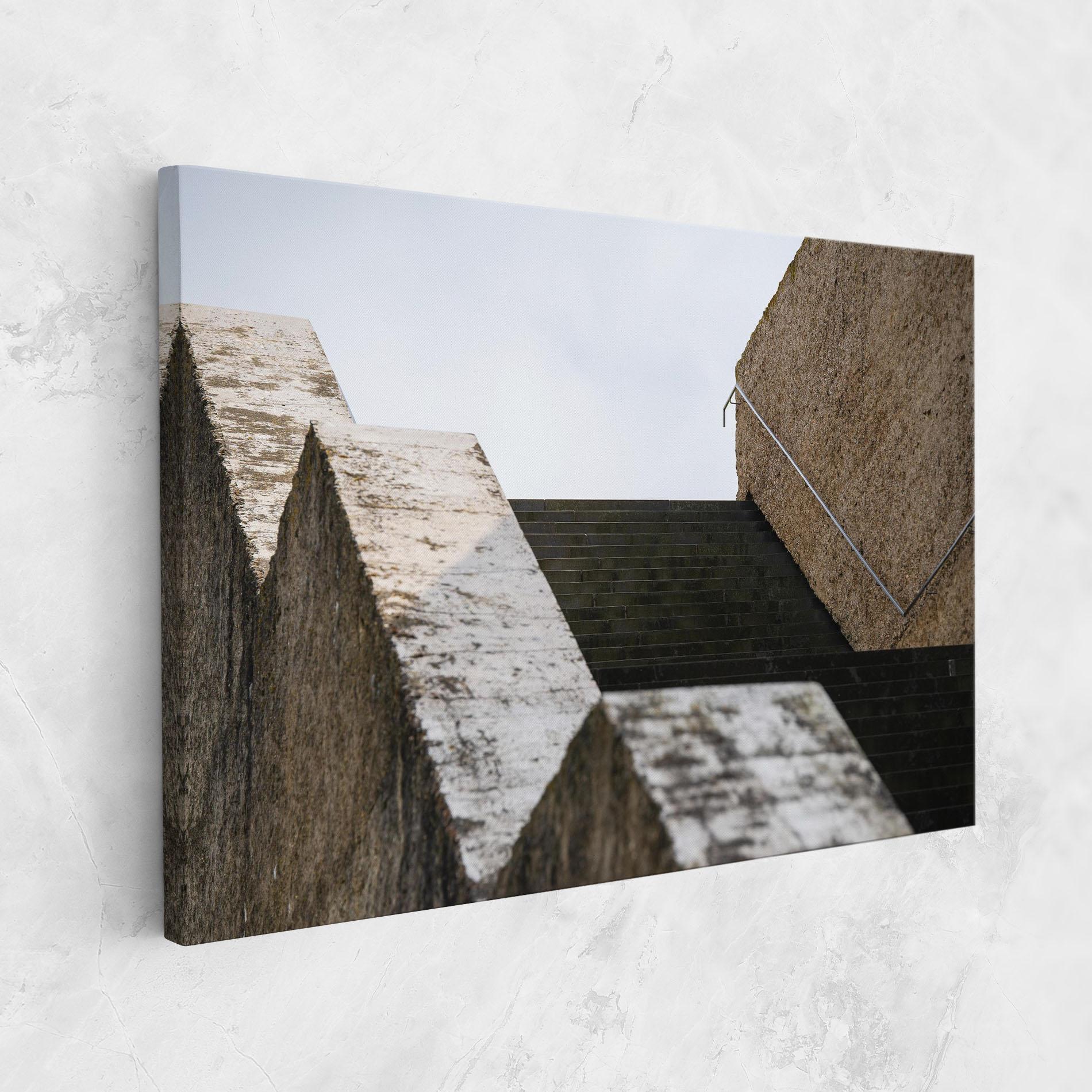 Tablou Canvas Black Stairs mockup 1