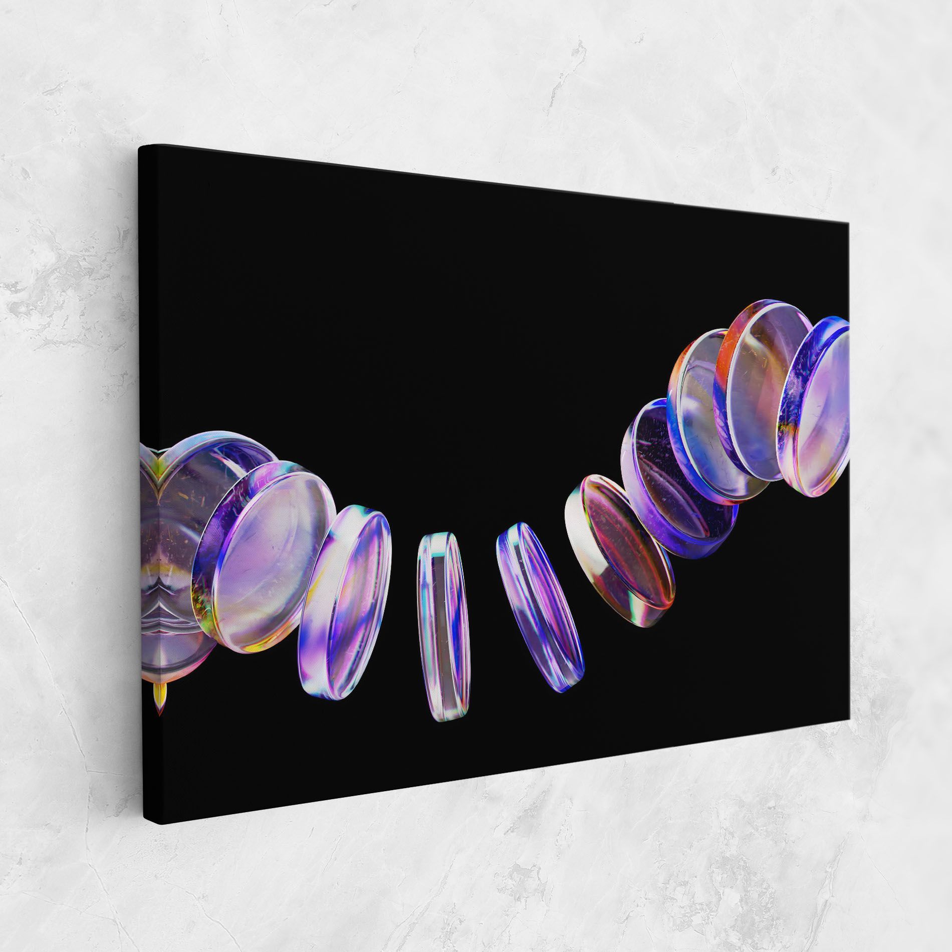 Circle Glass Floating mockup 1