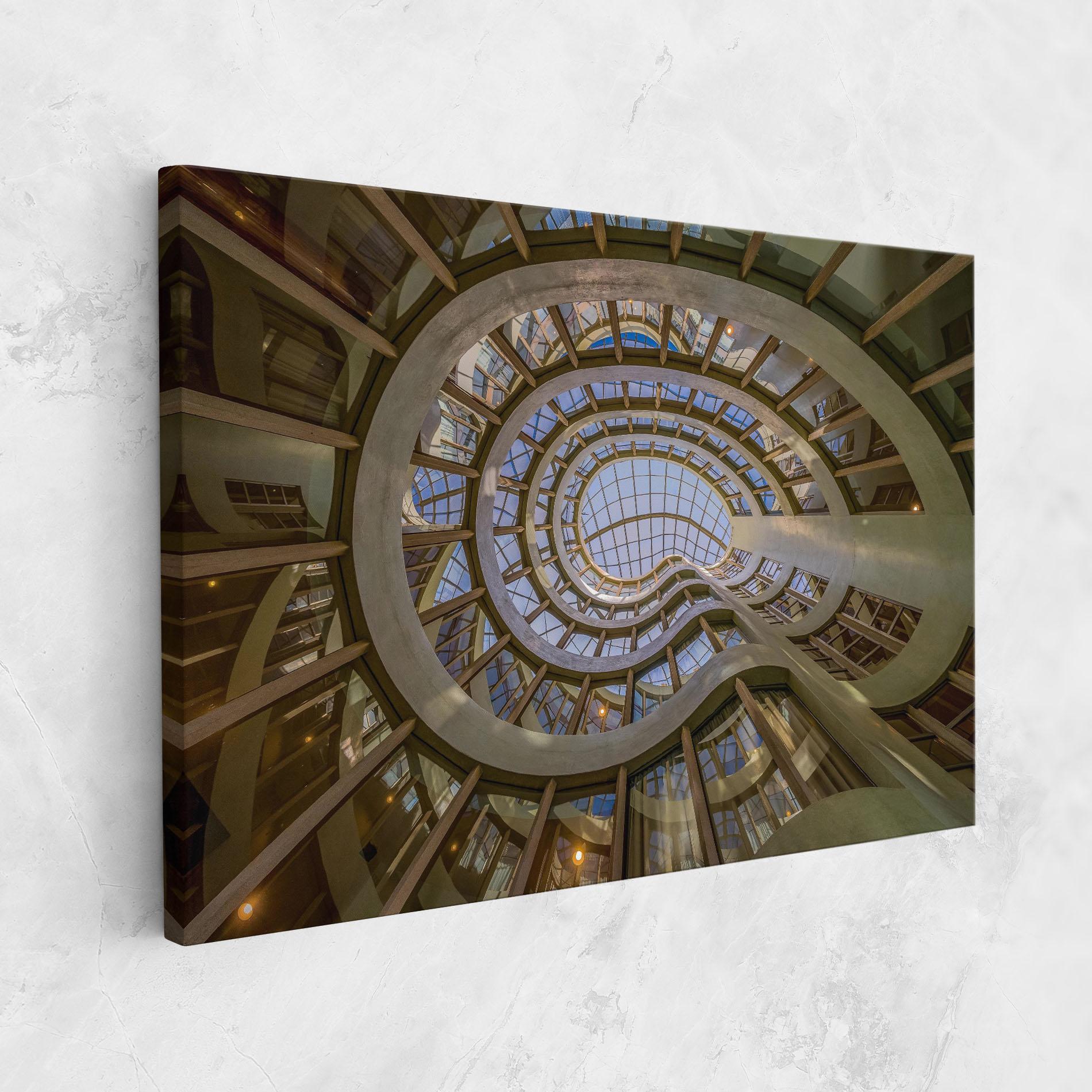 Tablou Canvas Glass Building mockup 1