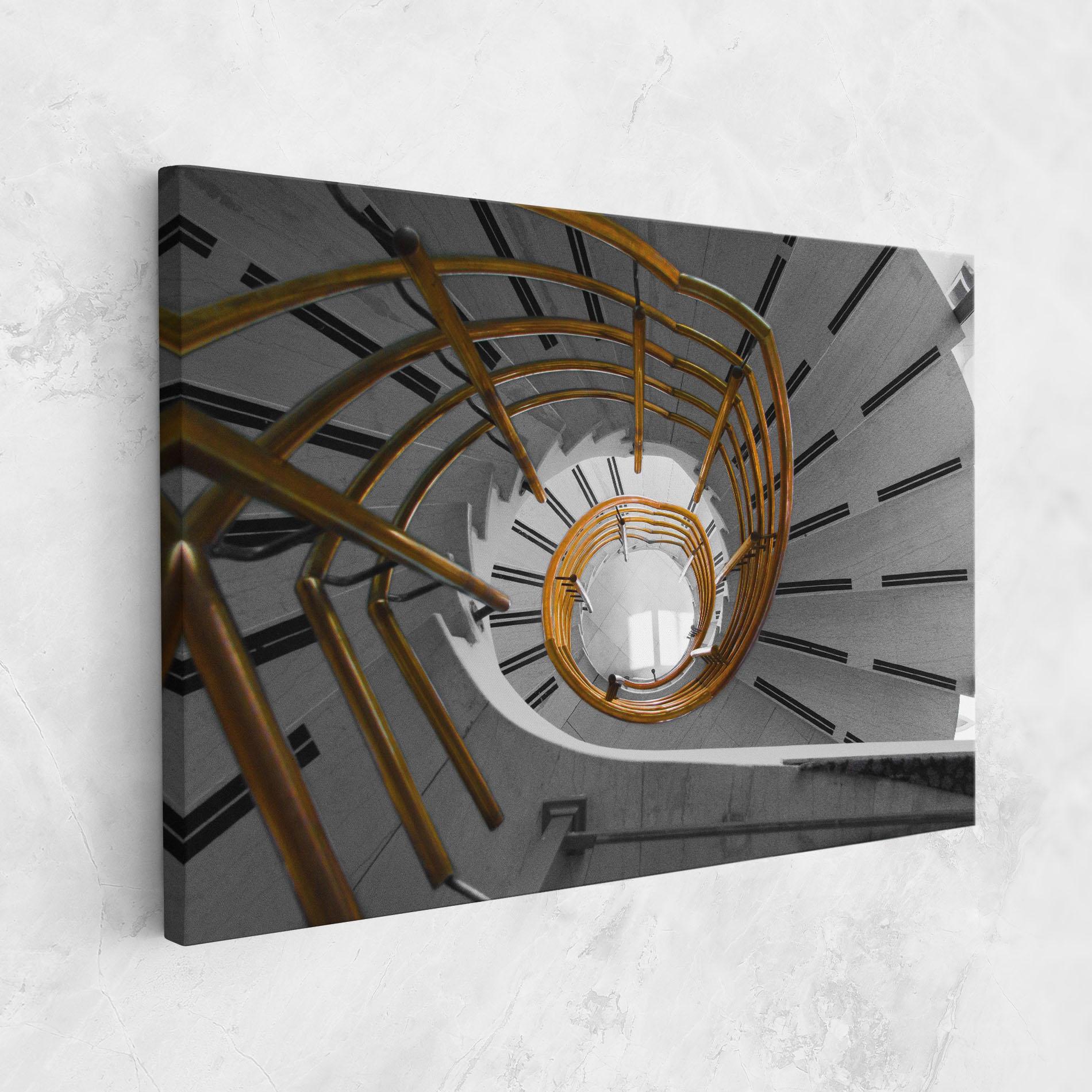 Tablou Canvas Gold Bar Stairs mockup 1