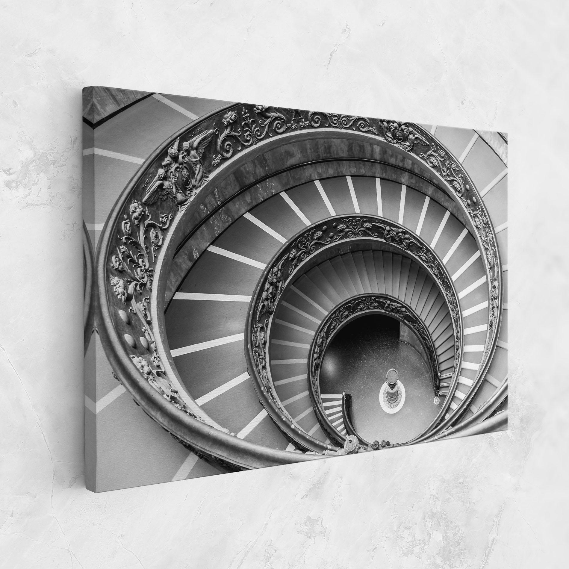 Tablou Canvas Grey Spiral mockup 1