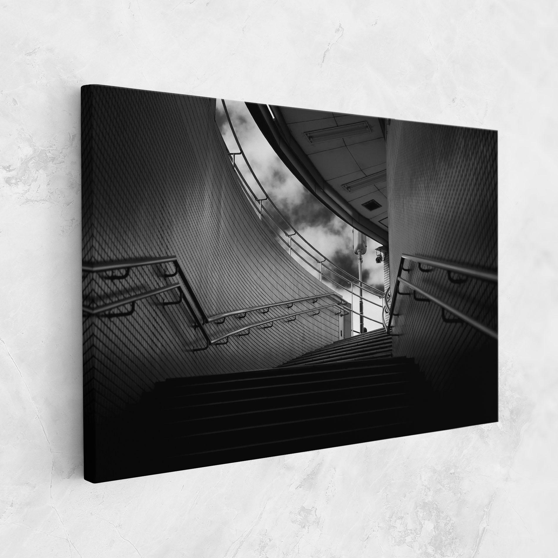 Tablou Canvas Grey Up Stairs mockup 1