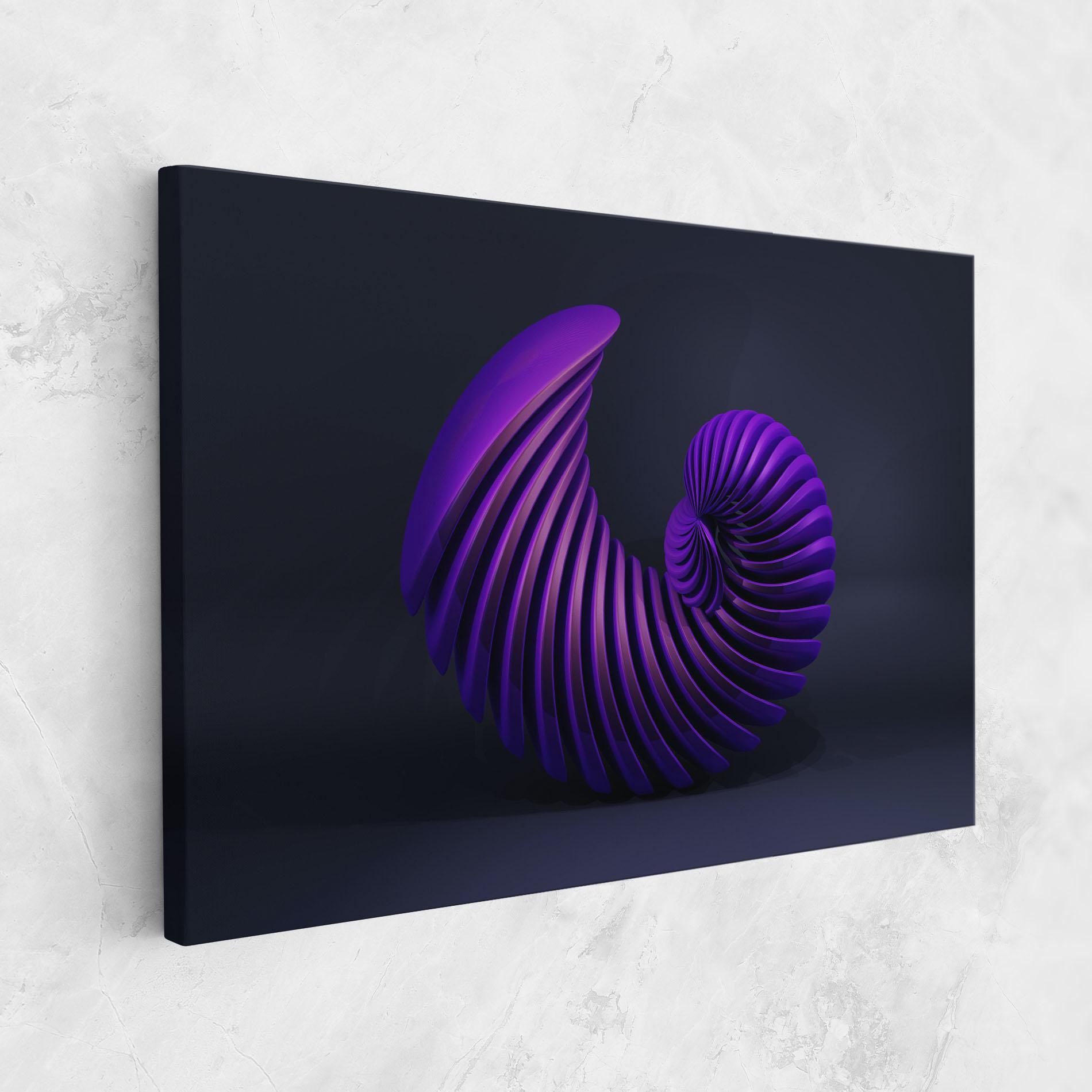 Tablou Canvas Purple Spiral mockup 1