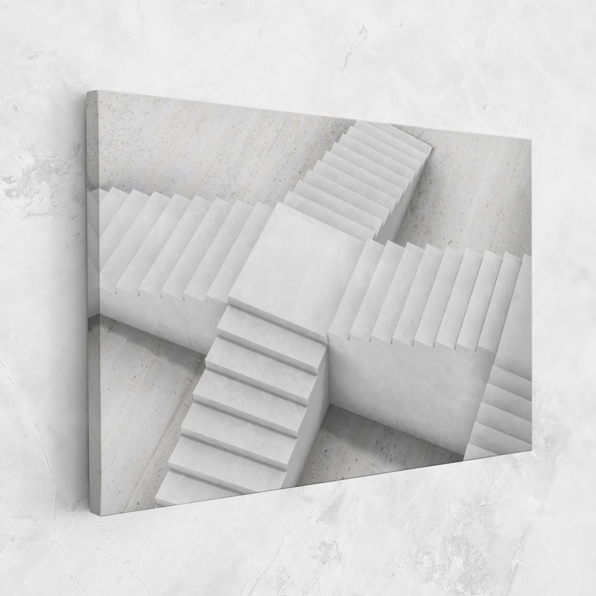 White X Stairway mockup 1