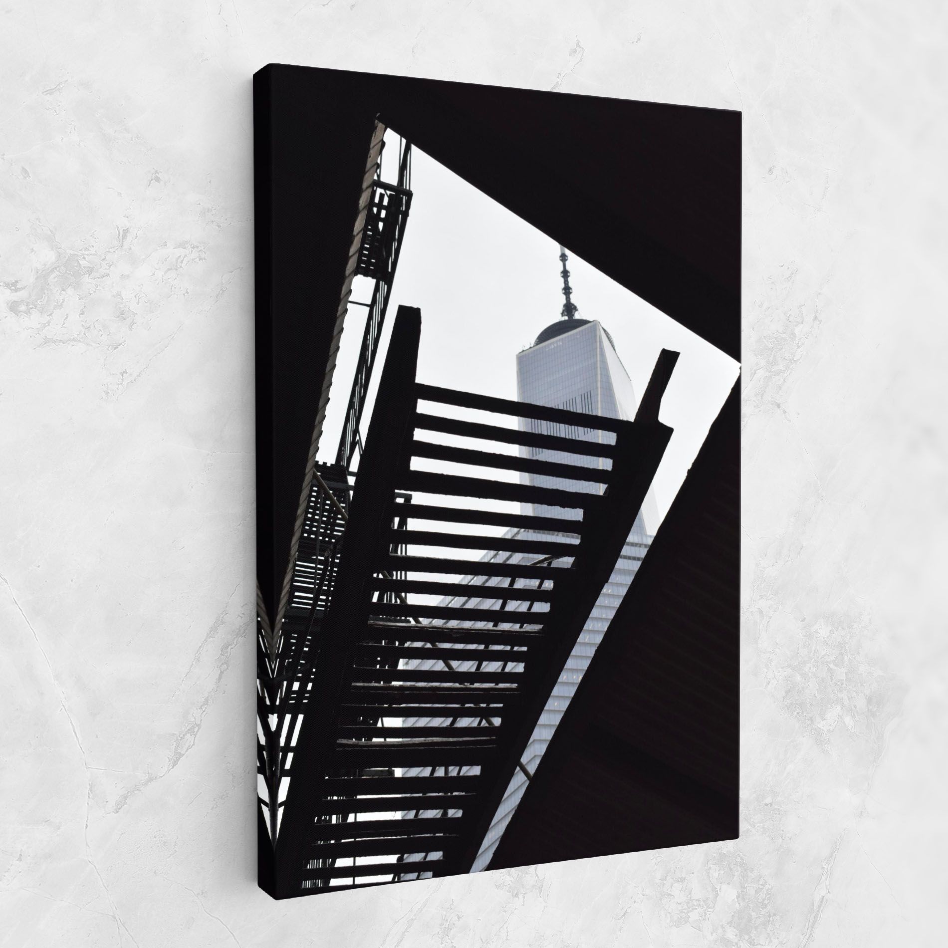 Black Stairs Floating mockup 1