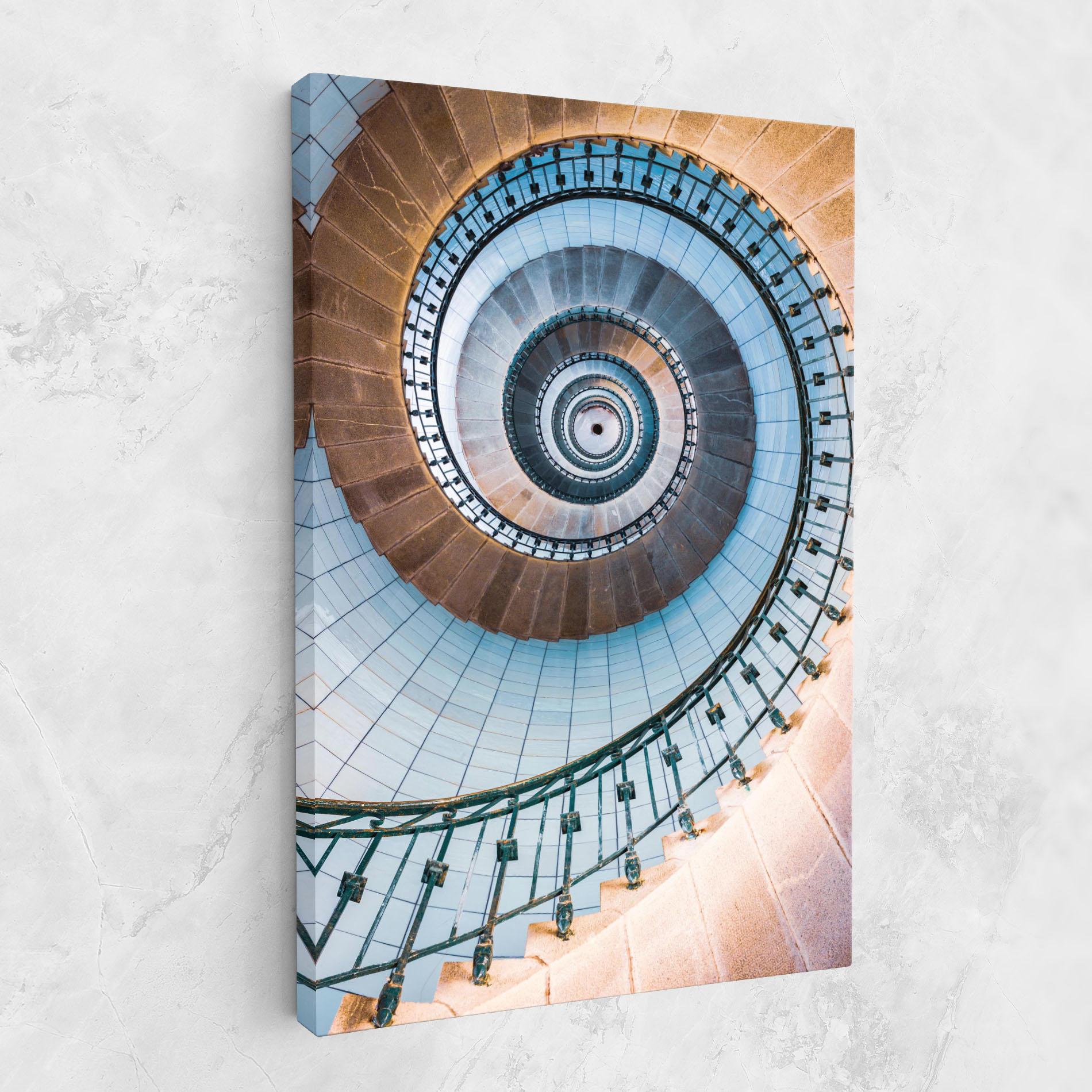 Tablou Canvas Blue Opaline Stairs mockup 1