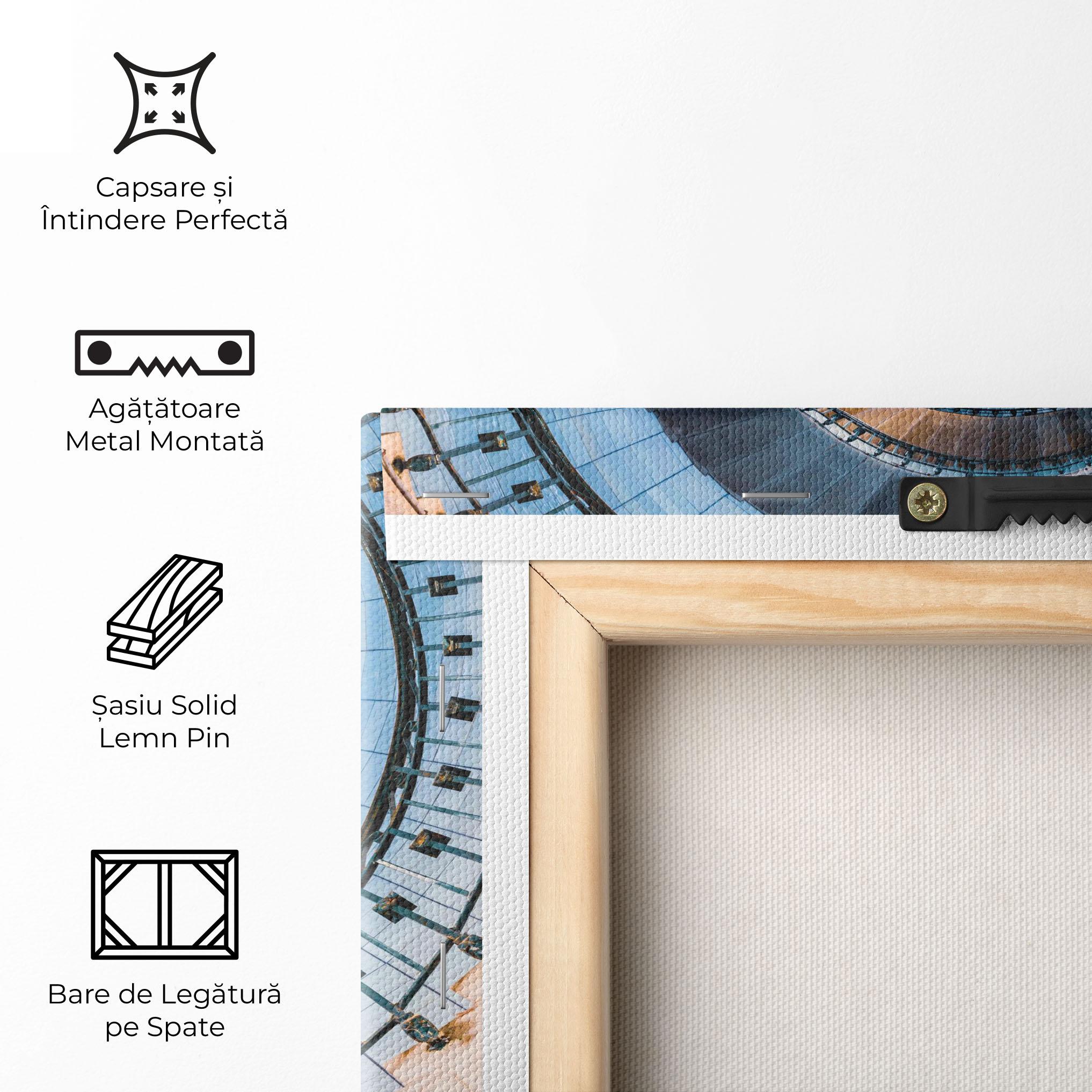 Tablou Canvas Blue Opaline Stairs mockup 5