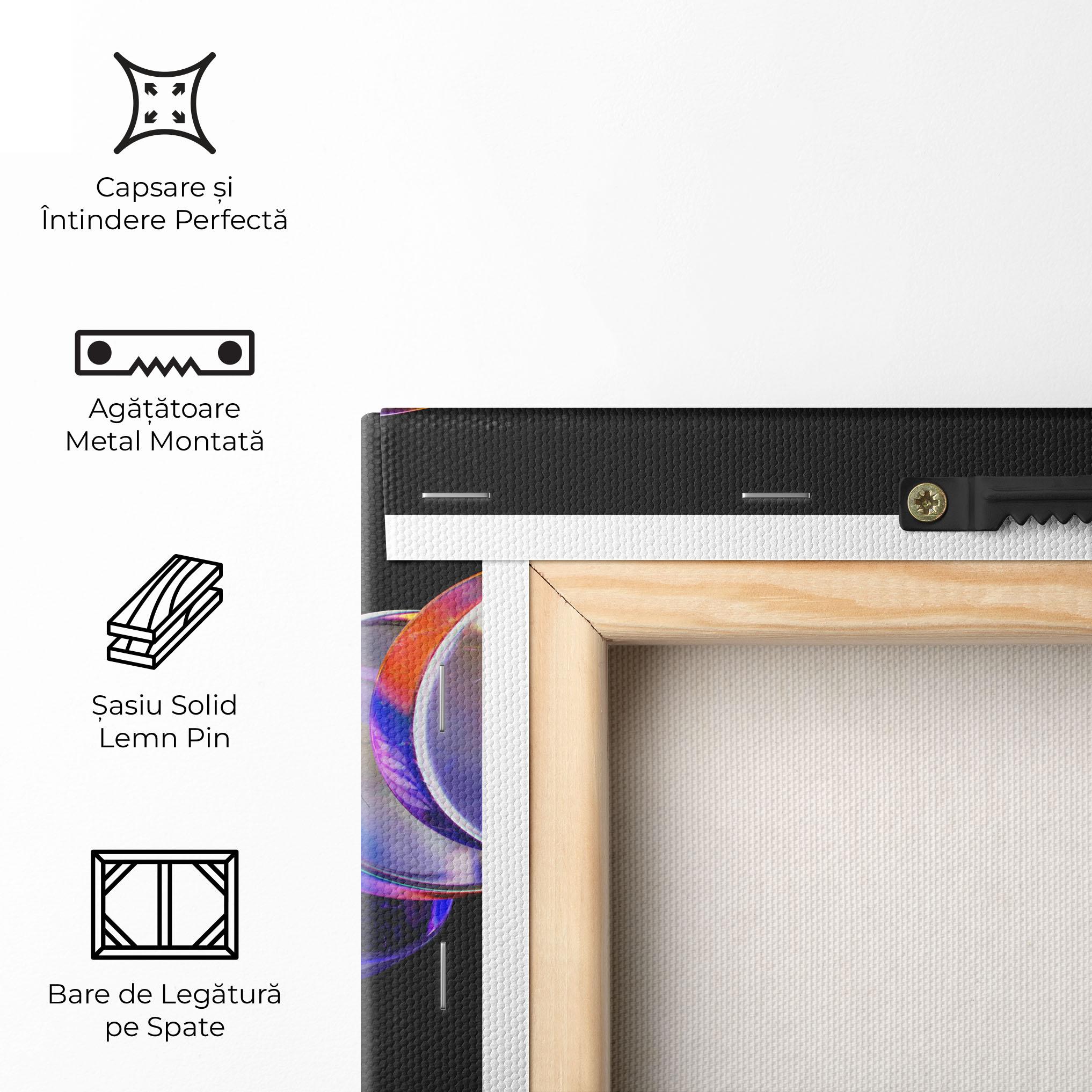 Tablou Canvas Circle Glass Floating mockup 5