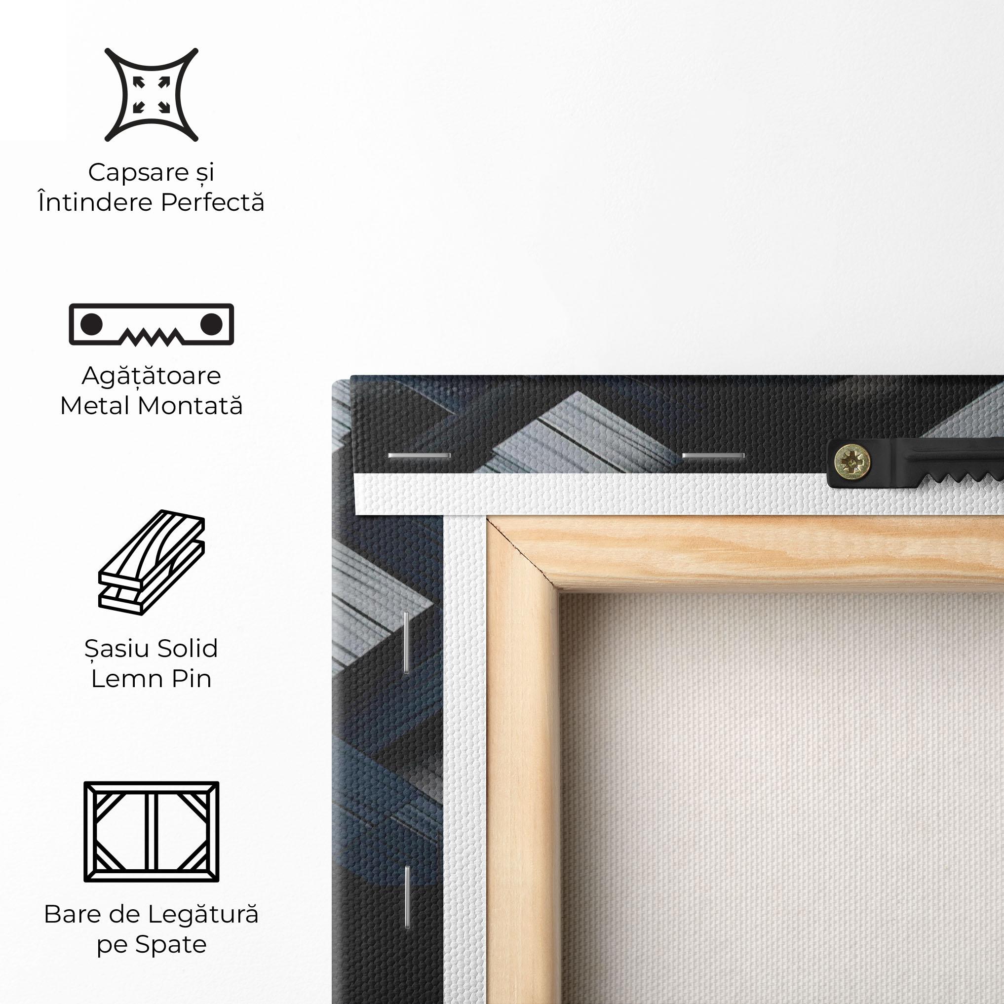 Tablou Canvas Dark Blue Wall mockup 5