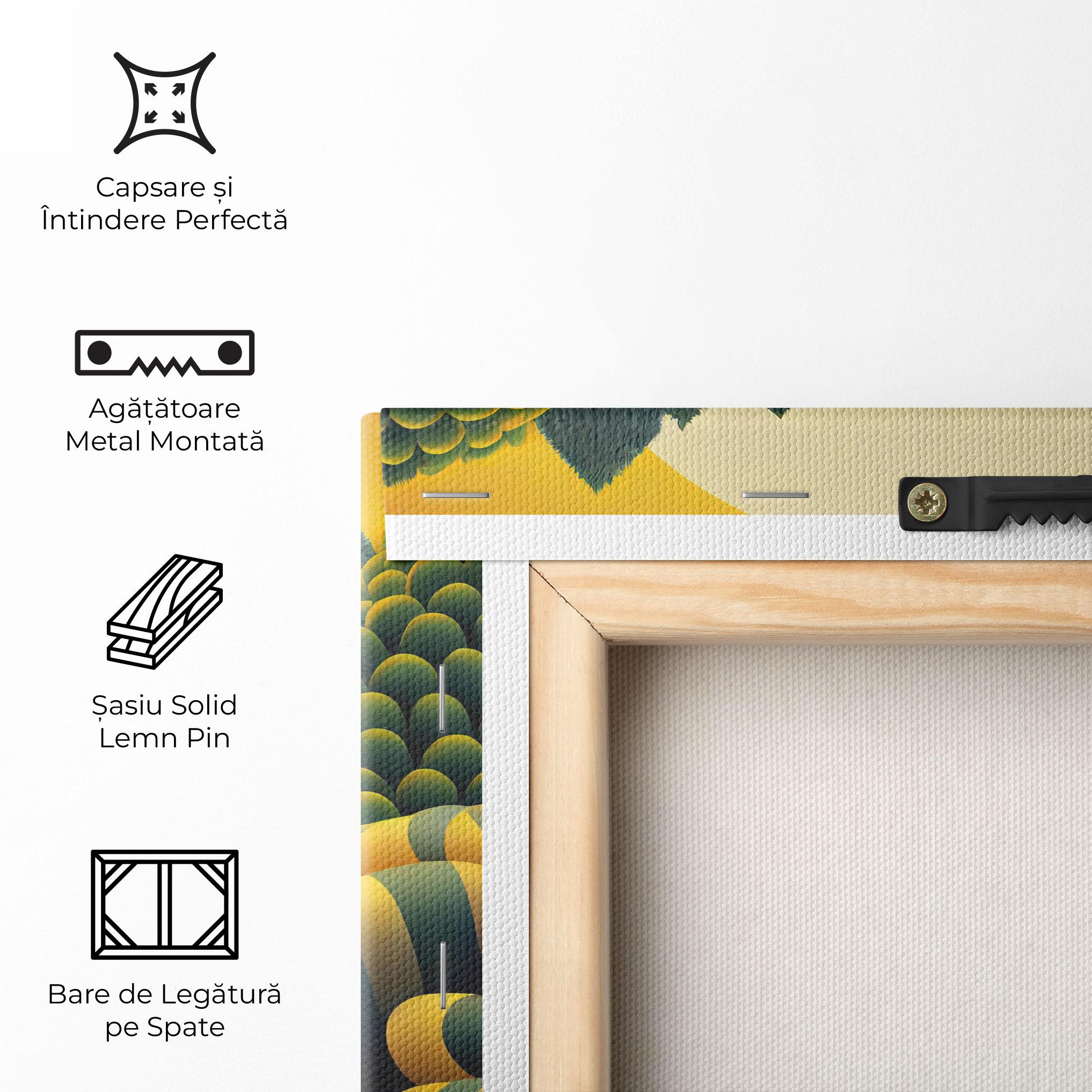 Tablou Canvas Green Yellow View mockup 5