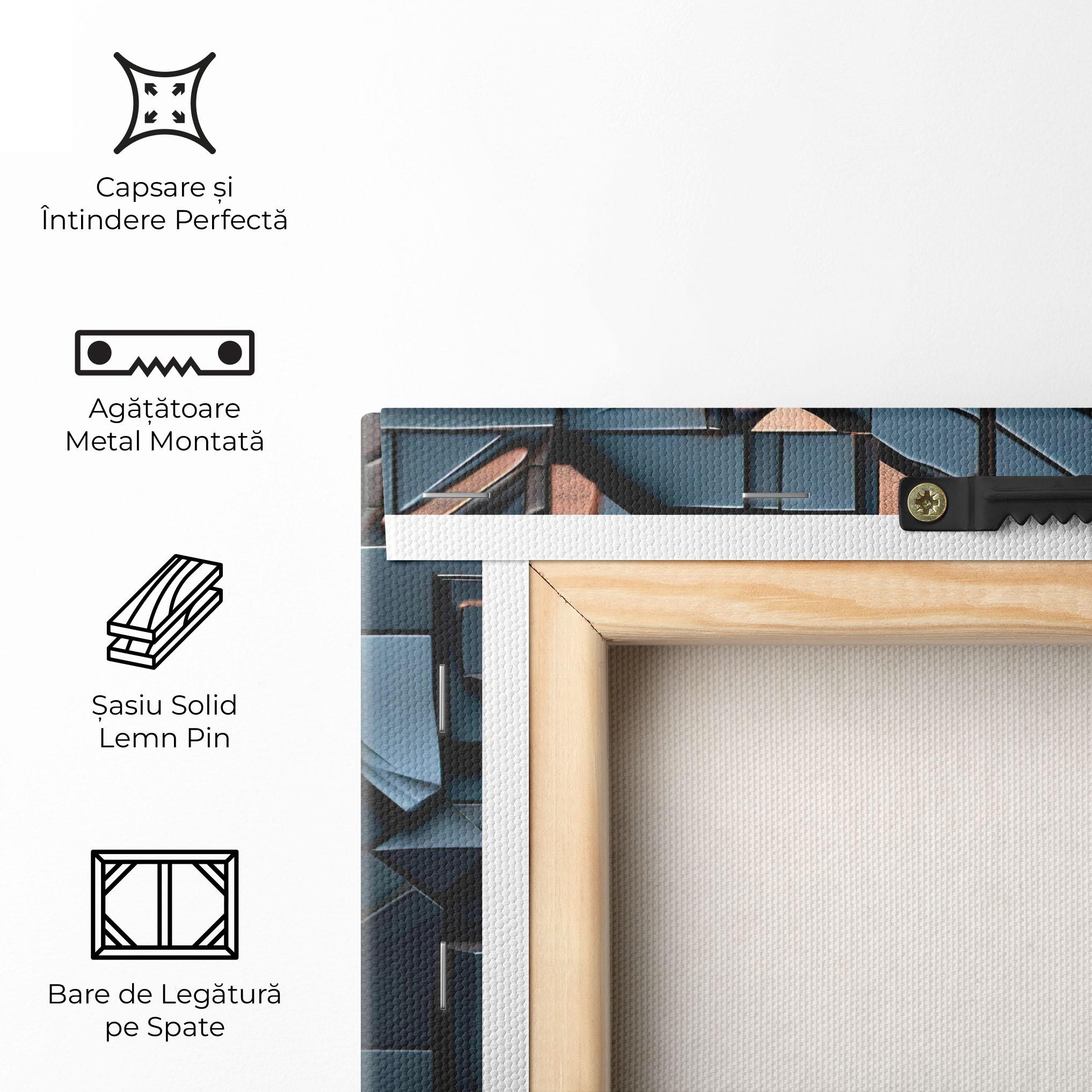 Tablou Canvas Orange Rhombus mockup 5