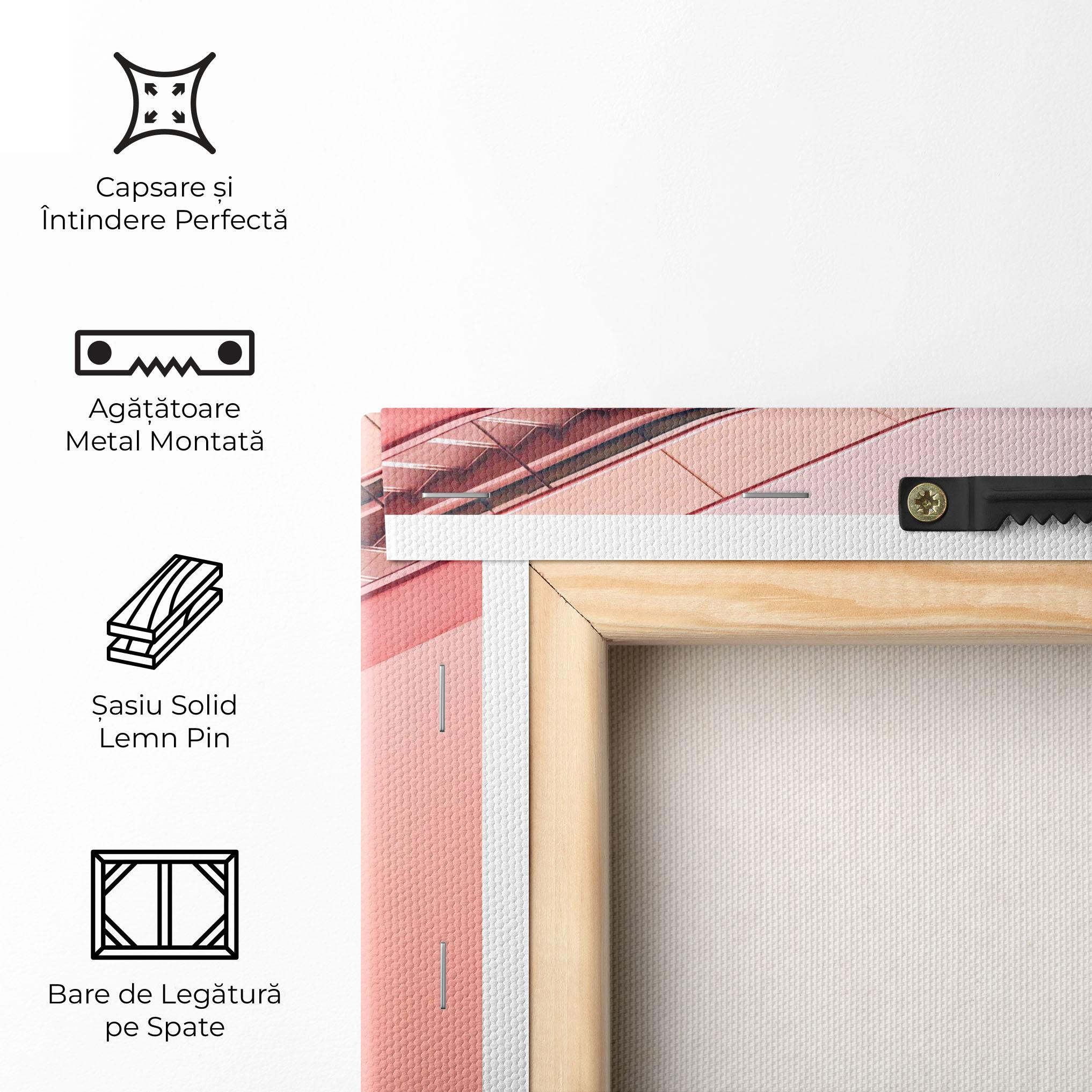 Tablou Canvas Pink Stairs mockup 5