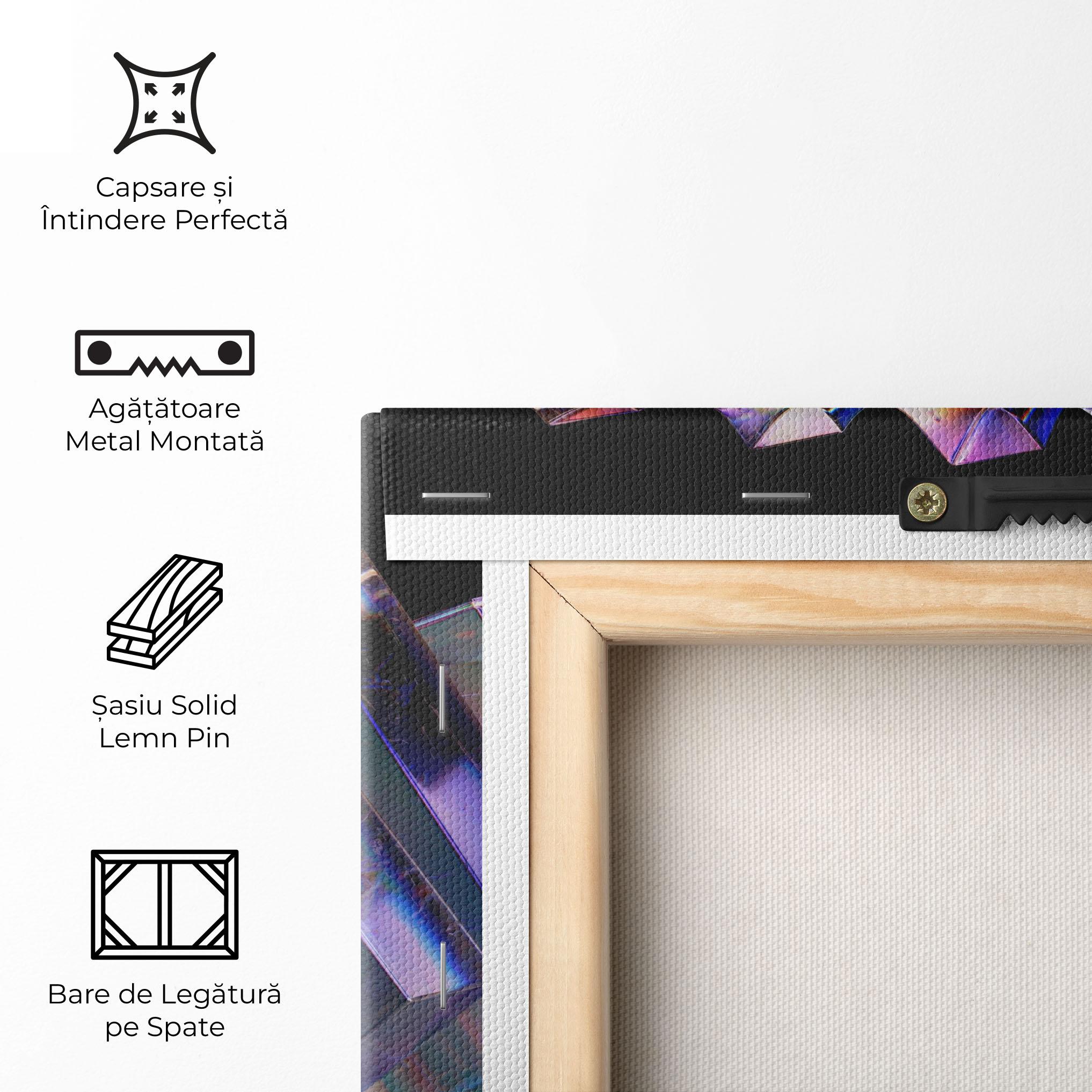 Tablou Canvas Square Glass Floating mockup 5